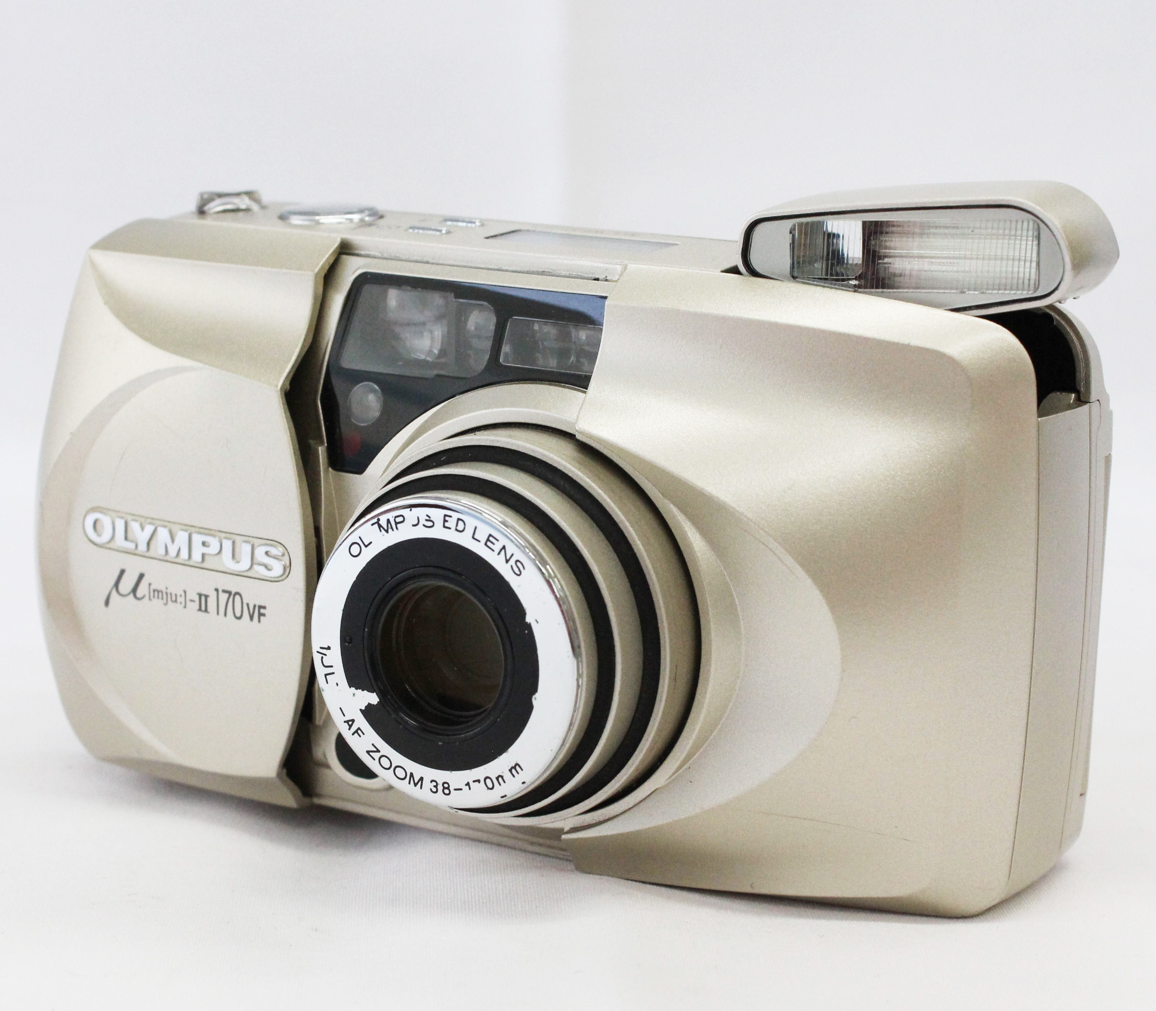 Japan Used Camera Shop | [Exc+++++] Olympus μ MJU II 170 VF Multi-AF Zoom 35mm Point & Shoot Film Camera with Remote Control RC-300C from Japan