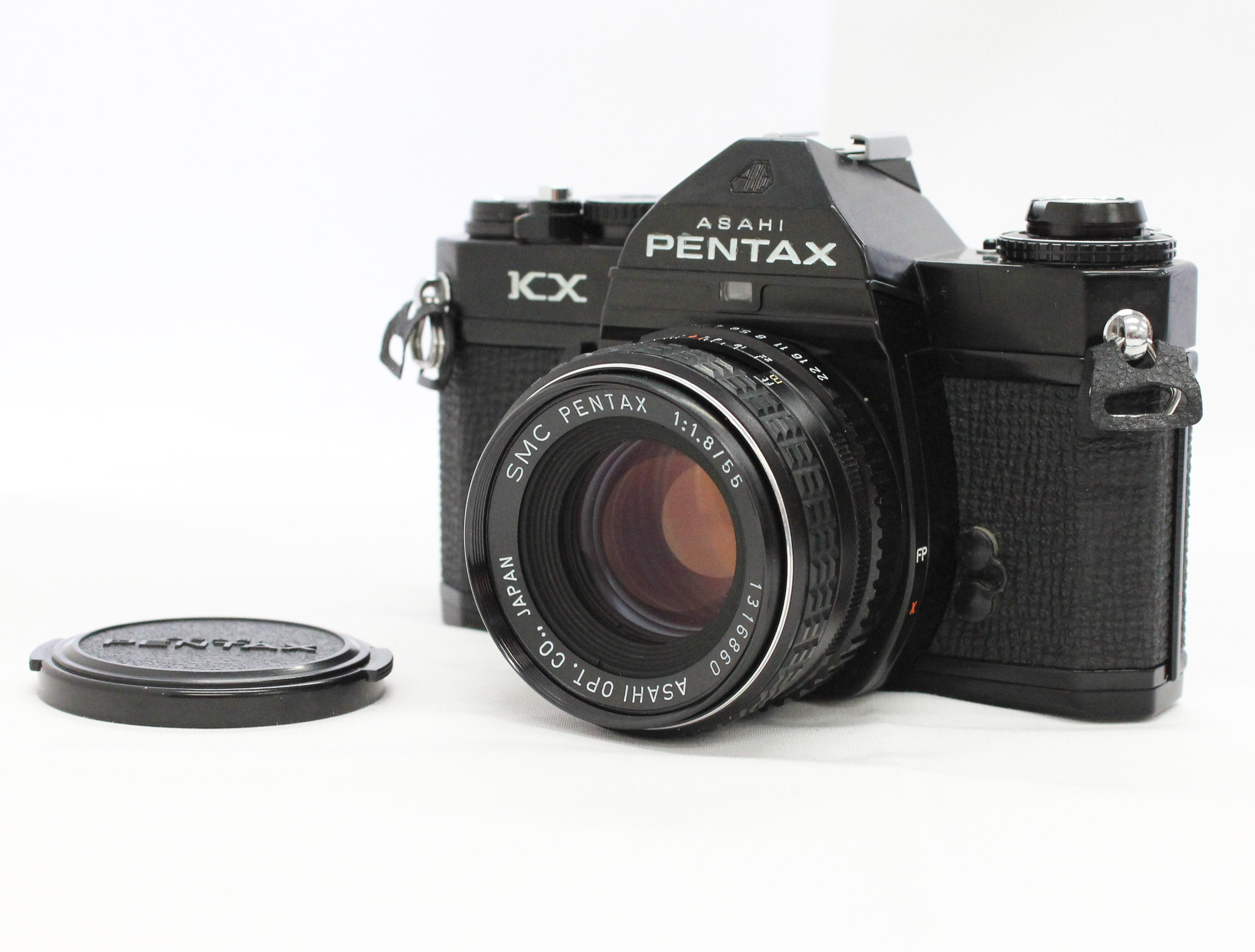 Japan Used Camera Shop | [Excellent+++++] Pentax KX Black with SMC Pentax 55mm F/1.8 Lens from Japan