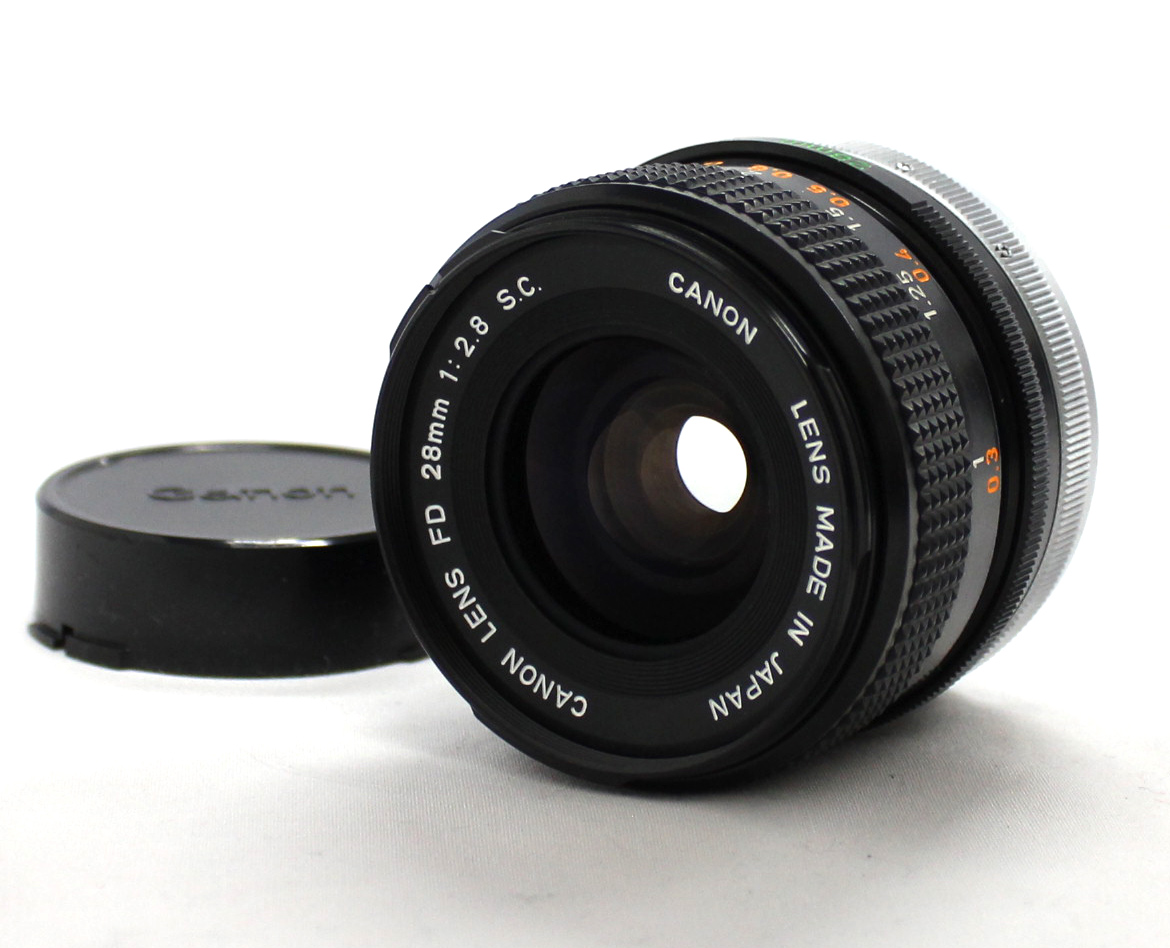 Japan Used Camera Shop | [Excellent++++] Canon FD 28mm F2.8 S.C. SC MF Wide Angle Lens from Japan