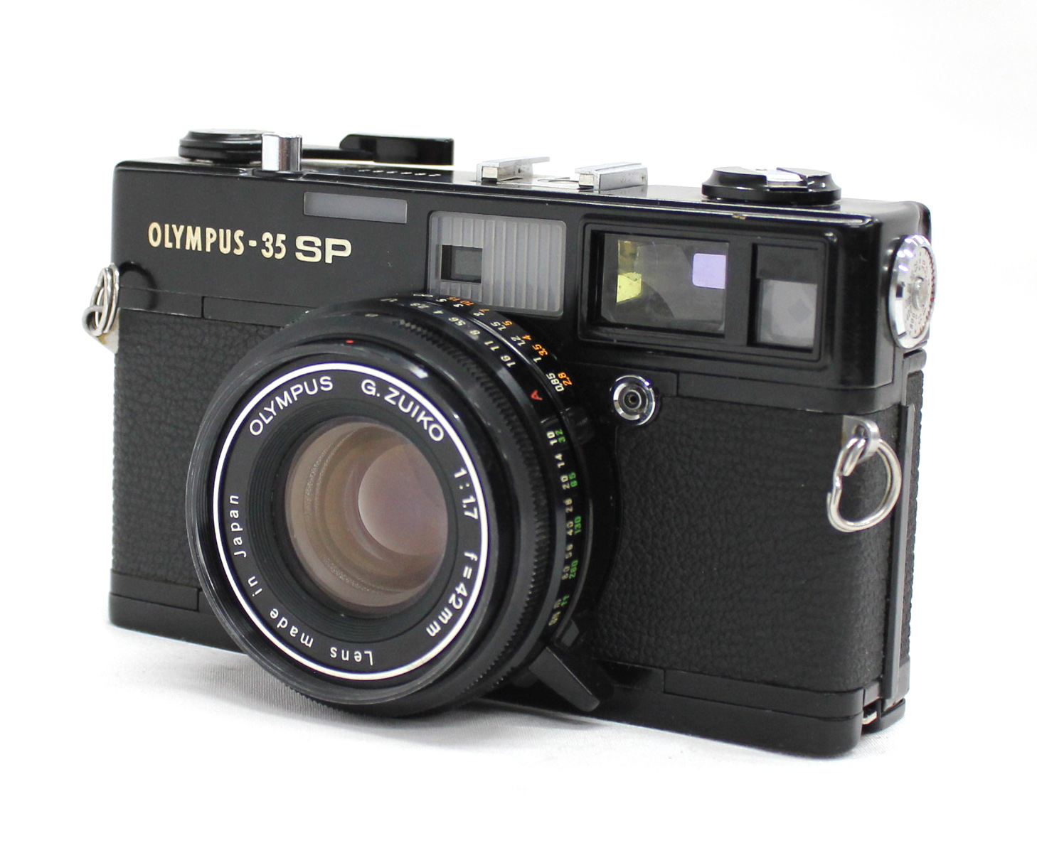Japan Used Camera Shop | Olympus 35 SP 35mm Rangefinder Film Camera Black with G.Zuiko 42mm F1.7 Lens from Japan
