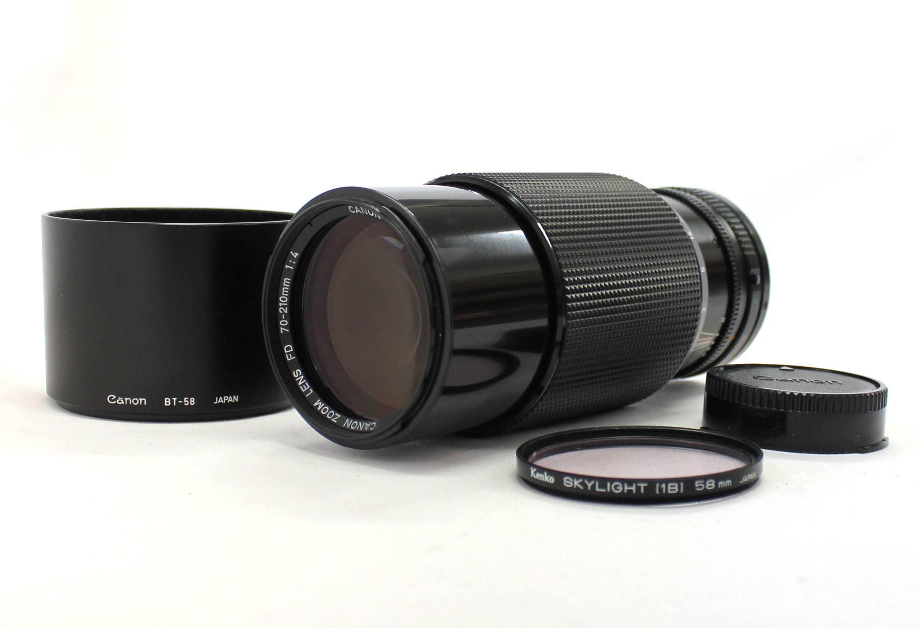Japan Used Camera Shop | [Near Mint] Canon New FD NFD 70-210mm F4 Zoom Macro Lens with Lens Hood BT-58 from Japan