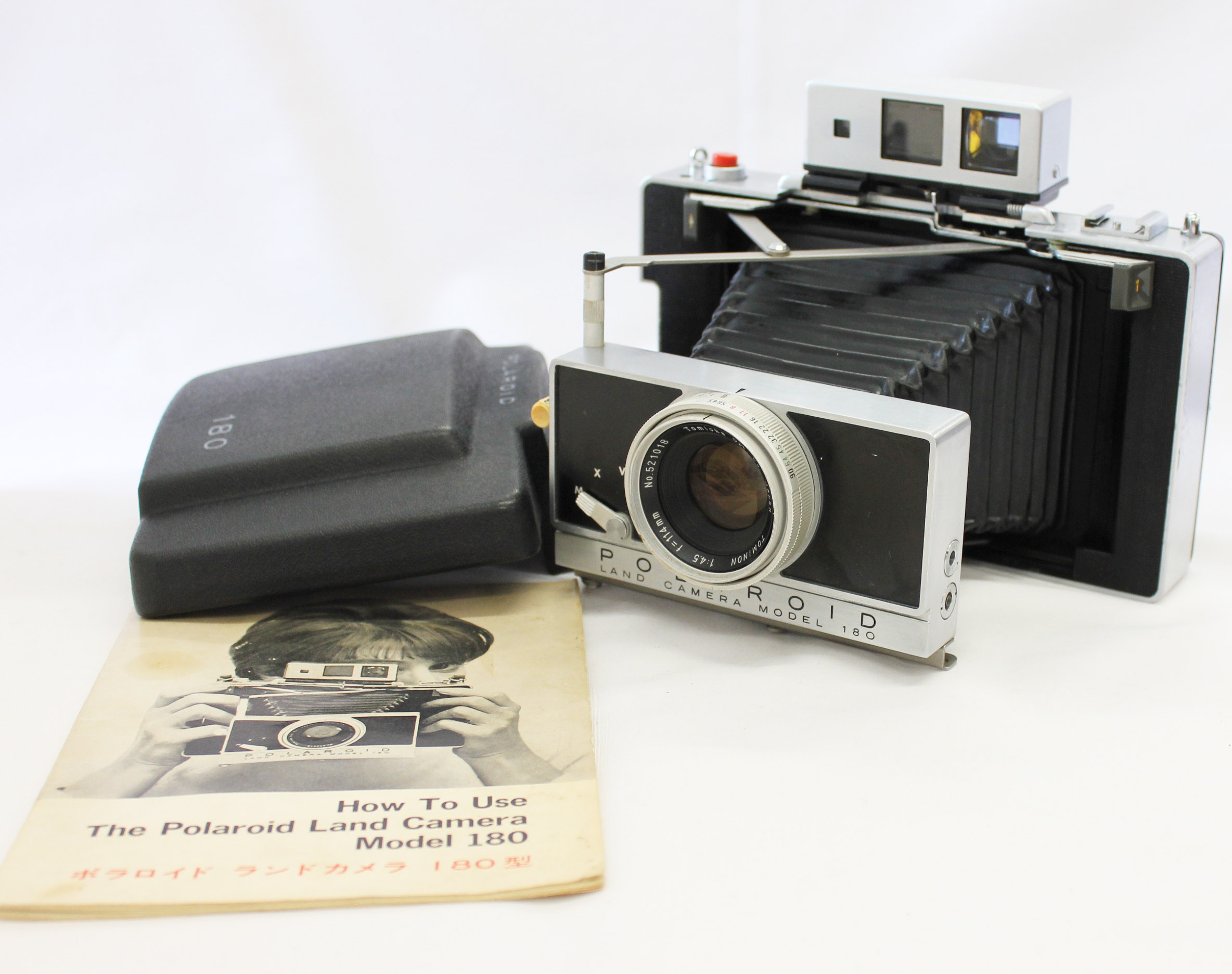 [Excellent+++++] Polaroid Land Camera Model 180 Instant Film Camera w/ Tominon 114mm F/4.5 from Japan