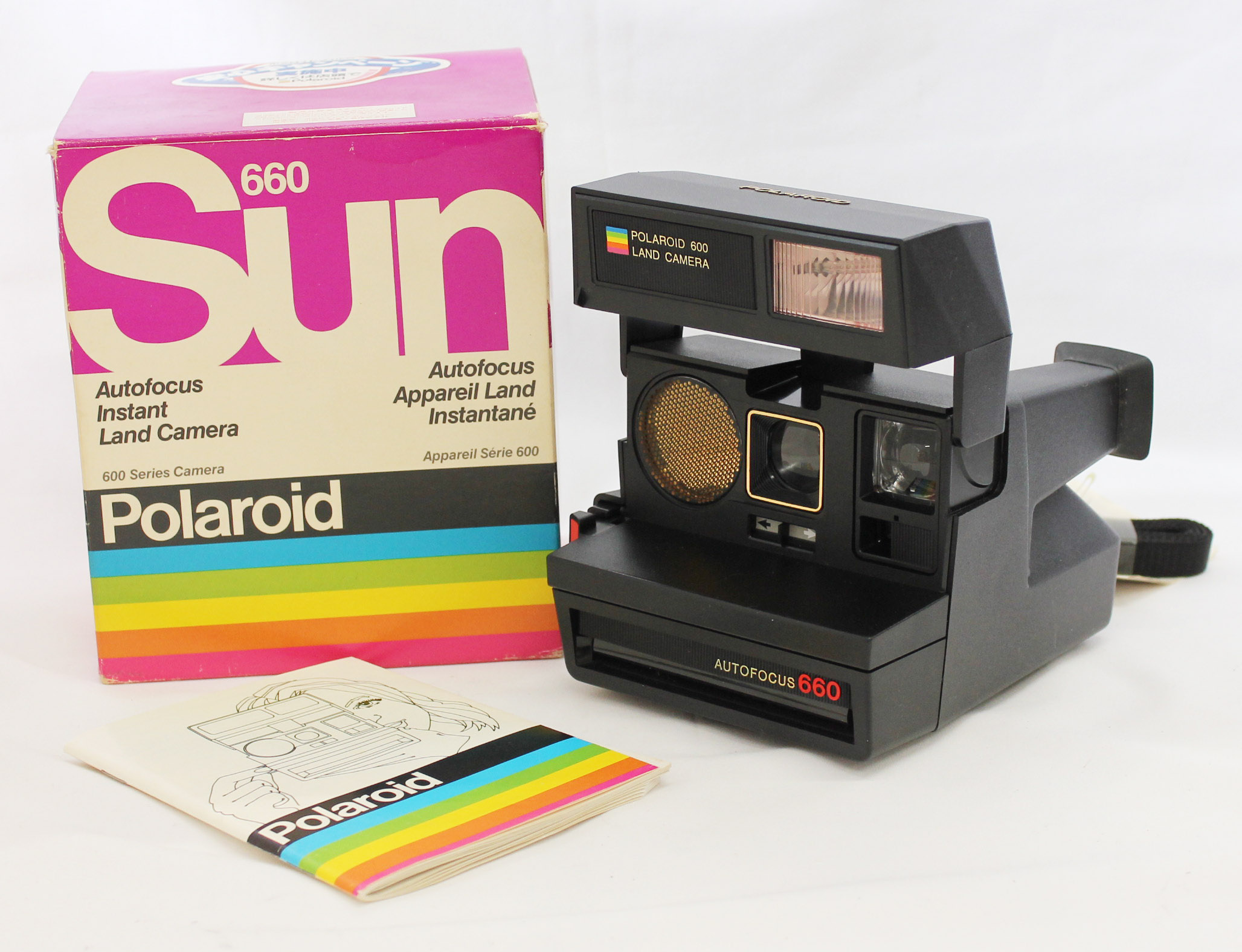 Japan Used Camera Shop | [Near Mint] Polaroid Sun 660 AF Autofocus Instant Land Camera in Box from Japan