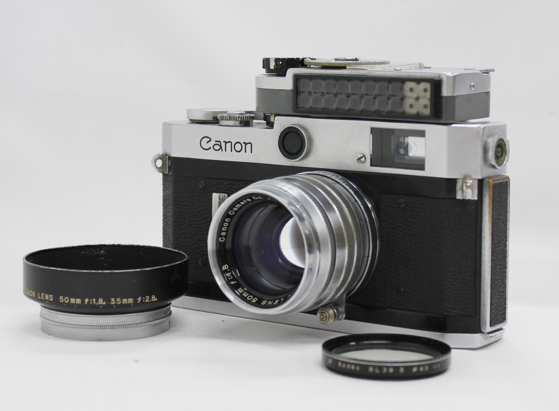 Canon P Rangefinder 35mm Film Camera with 50mm F/1.8 & Meter from Japan