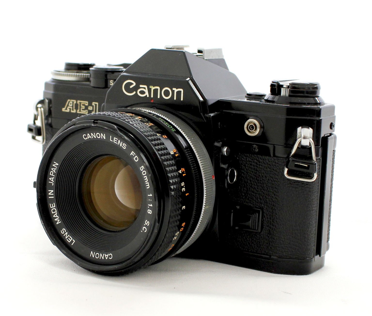 Japan Used Camera Shop | Canon AE-1 35mm SLR Film Camera with FD 50mm F/1.8 S.C. Lens from Japan
