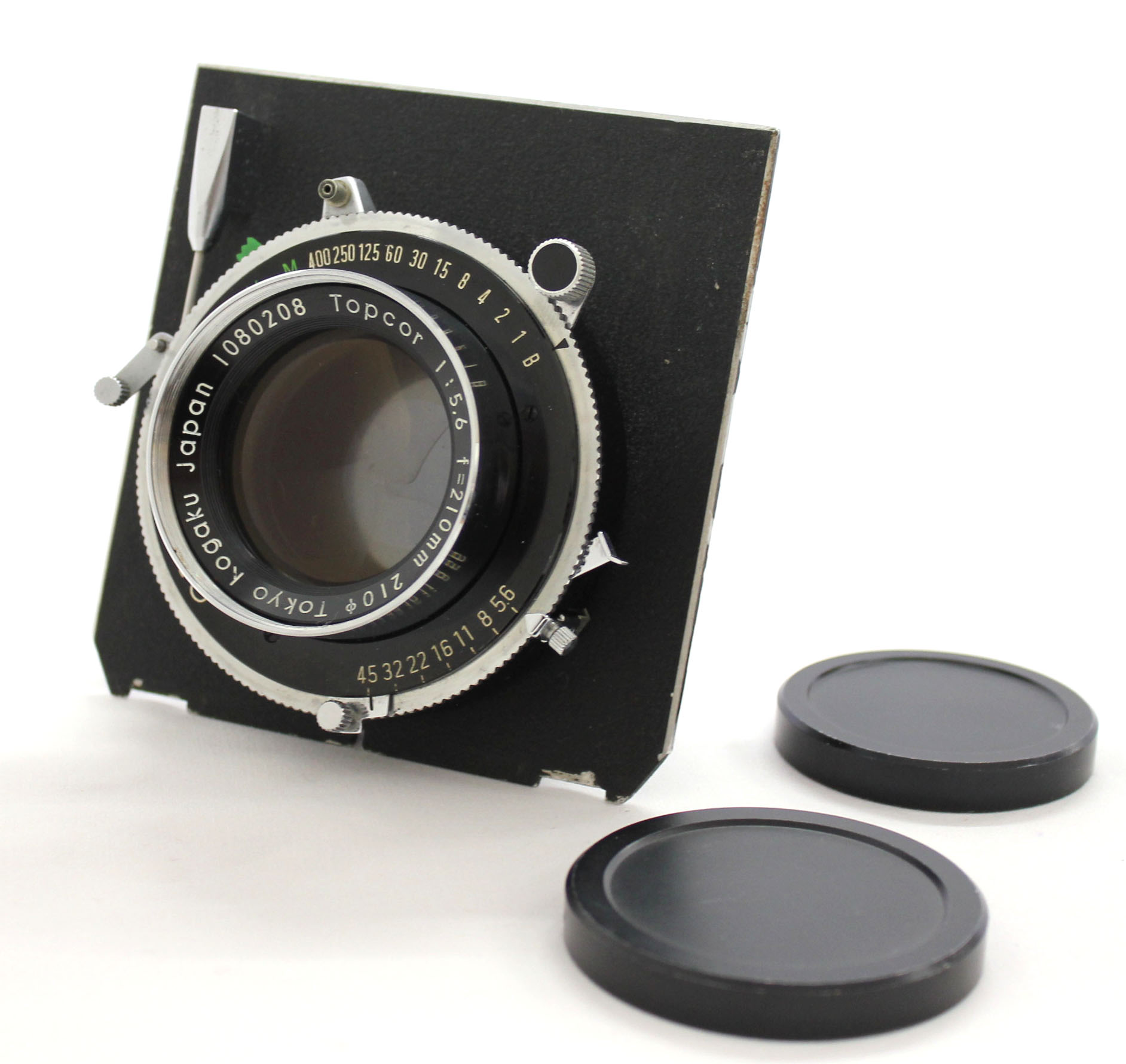 Topcor Tokyo Kogaku 210mm F/5.6 Large Format Lens with Seiko Shutter Linhof Board from Japan 
