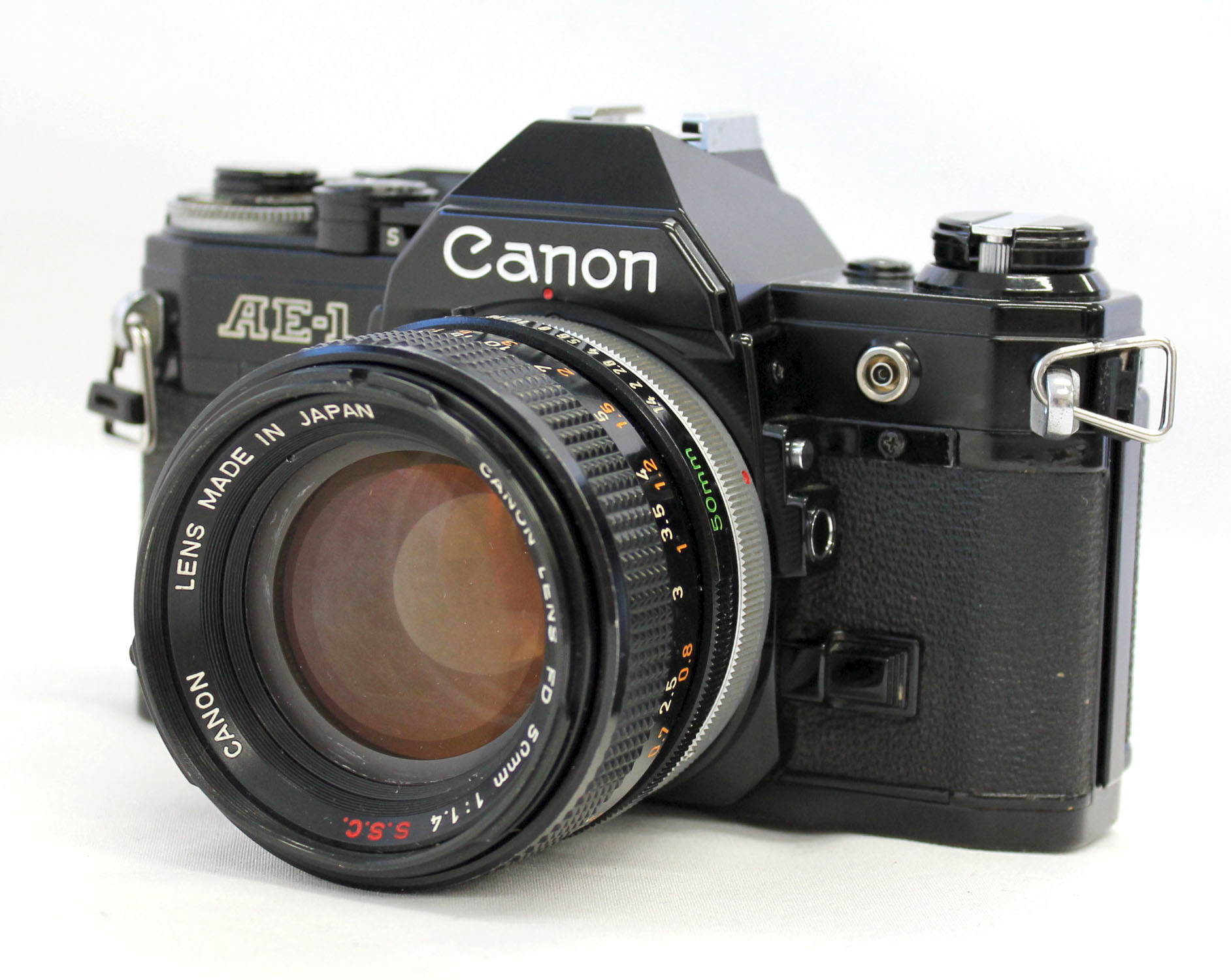 Japan Used Camera Shop | [Exc+++] Canon AE-1 35mm SLR Camera with FD 50mm F/1.4 S.S.C. Lens from Japan