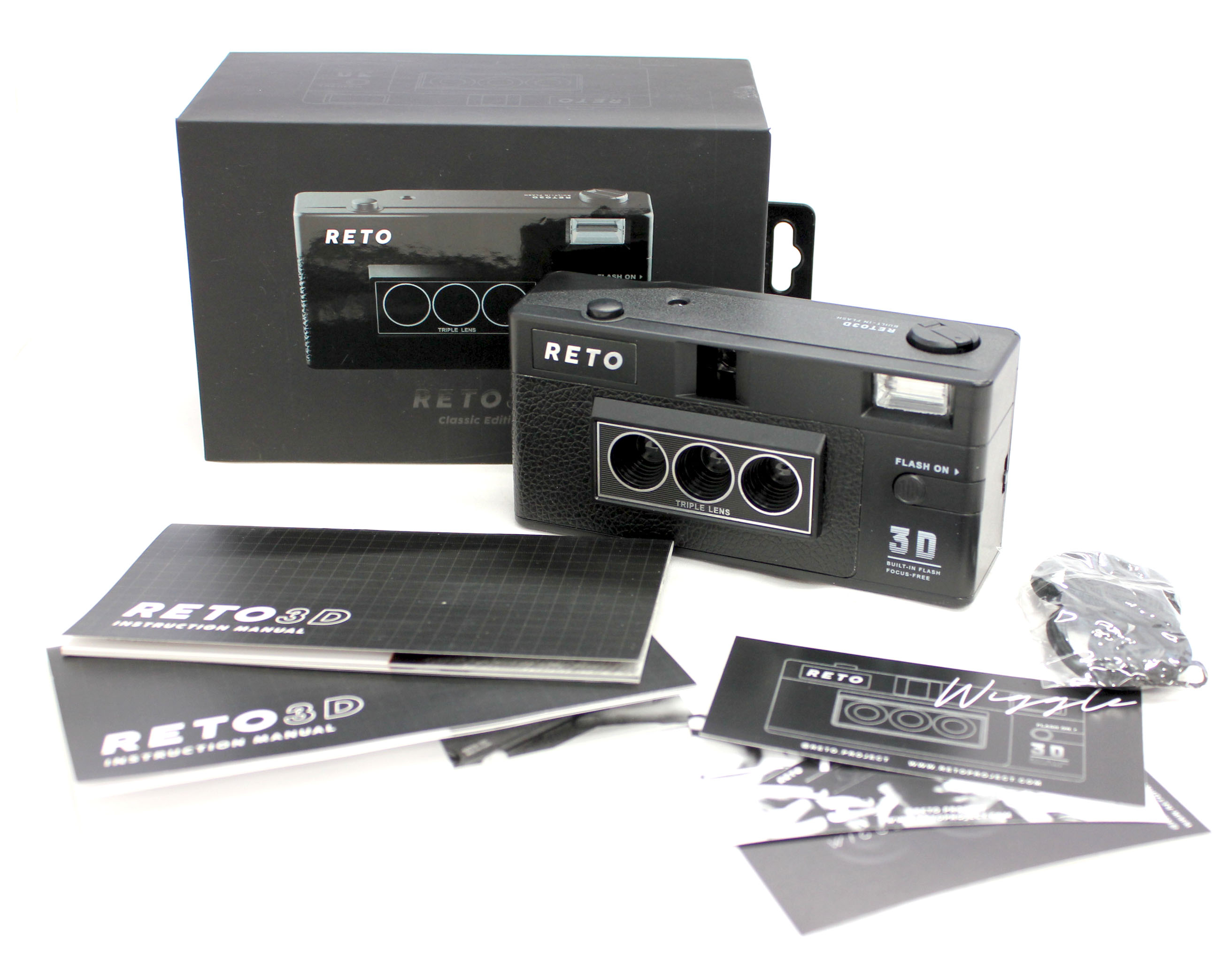 Reto 3D 35mm Film Camera Triple Lens similar Nishika N8000 from Japan