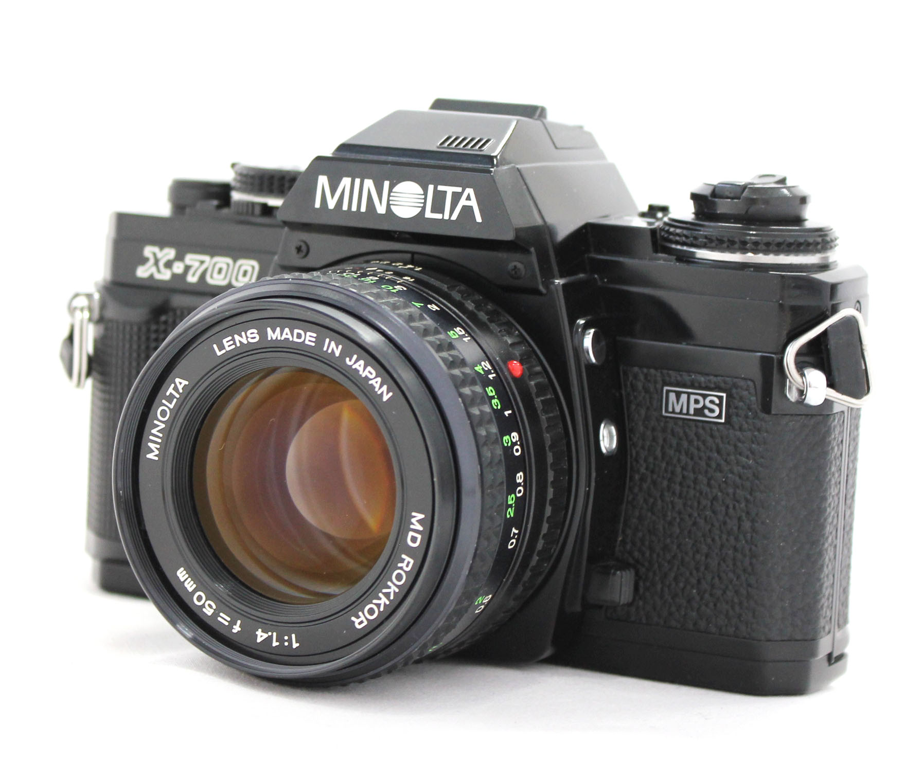 [Excellent+++++] Minolta New X-700 MPS SLR Film Camera with MD Rokkor 50mm F/1.4 Lens from Japan