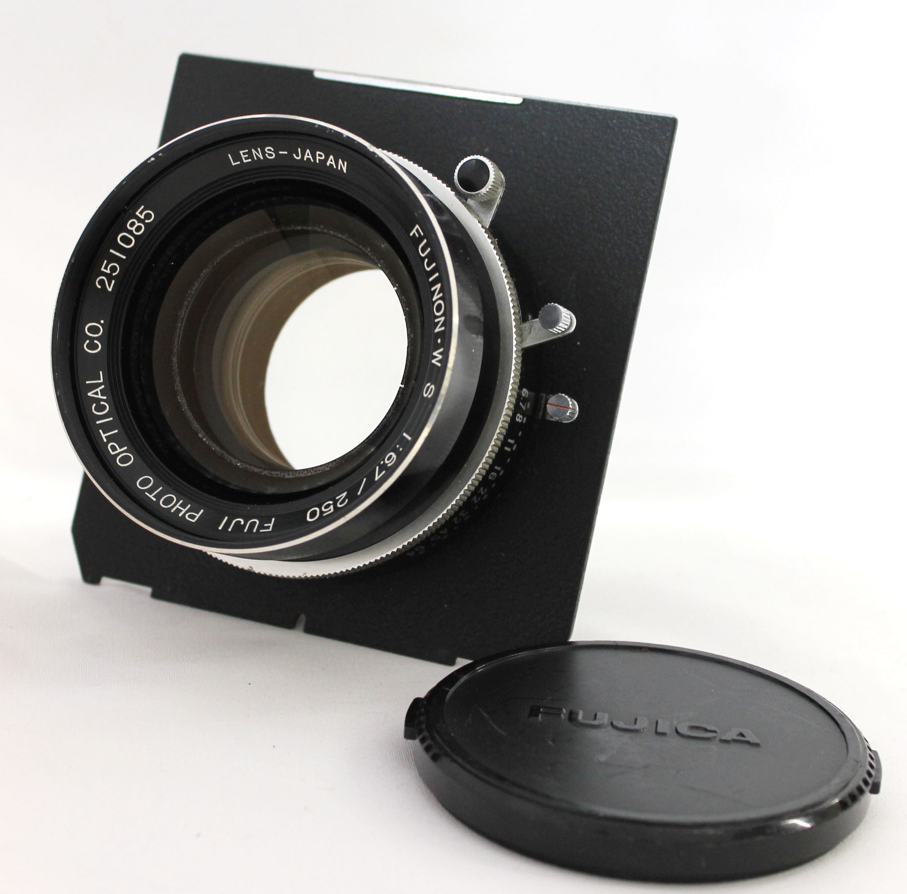 Japan Used Camera Shop | Fuji Fujinon W S 250mm F/6.7 Large Format Lens Seiko Shutter Linhof Board from Japan