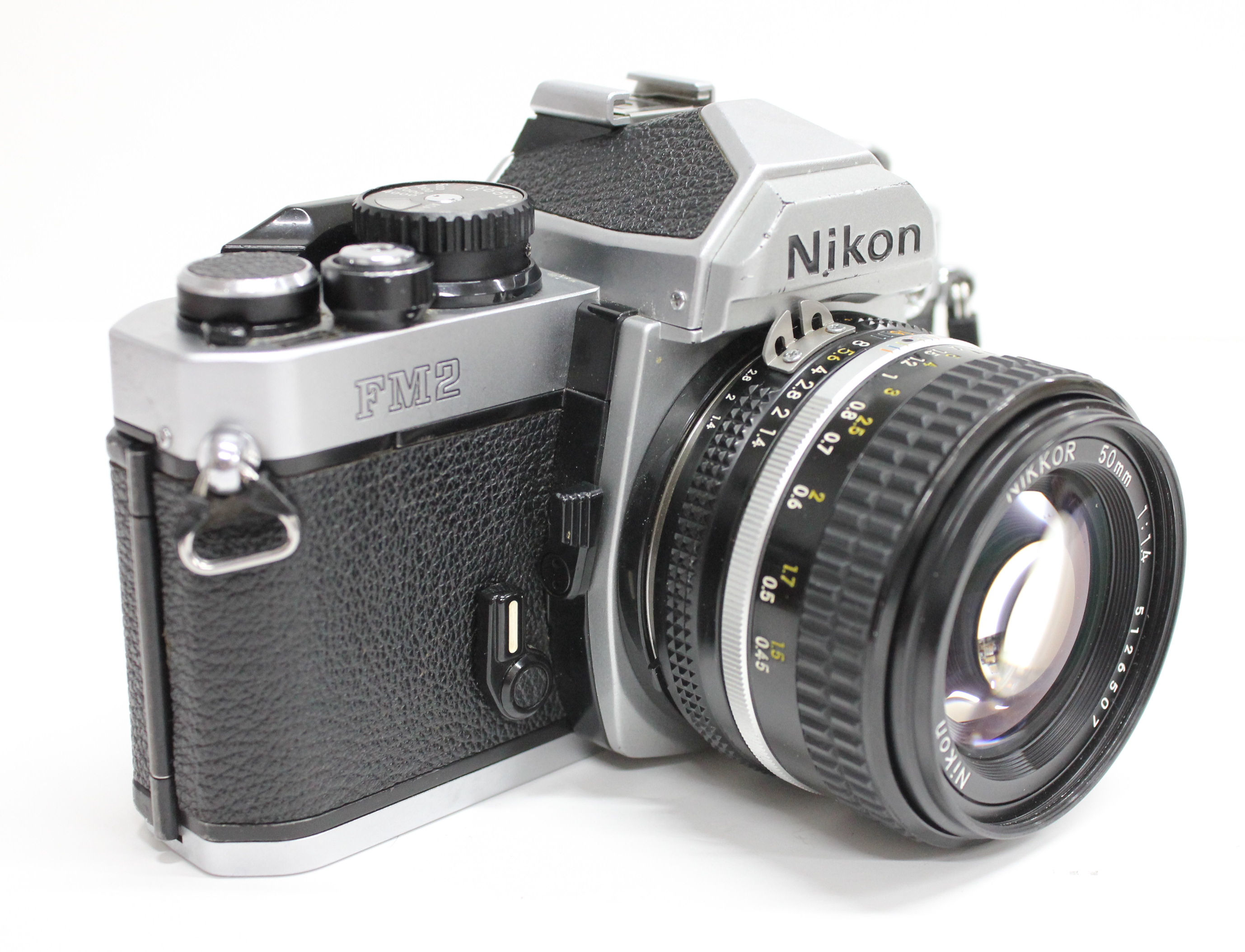 カメラ フィルムカメラ Nikon New FM2 FM2N Camera w/Ai-s 50mm F/1.4 Lens from Japan (C1164 