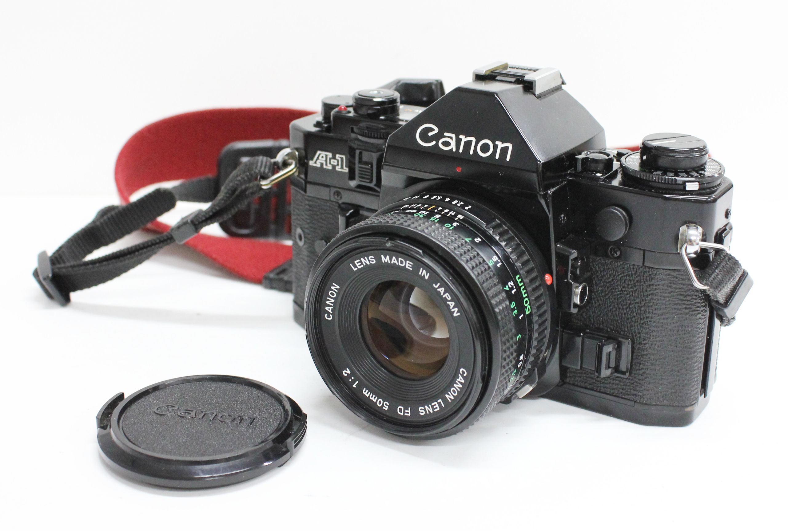 Japan Used Camera Shop | [Excellent+++++] Canon A-1 35mm SLR Film Camera with New FD 50mm F/2 Lens from Japan