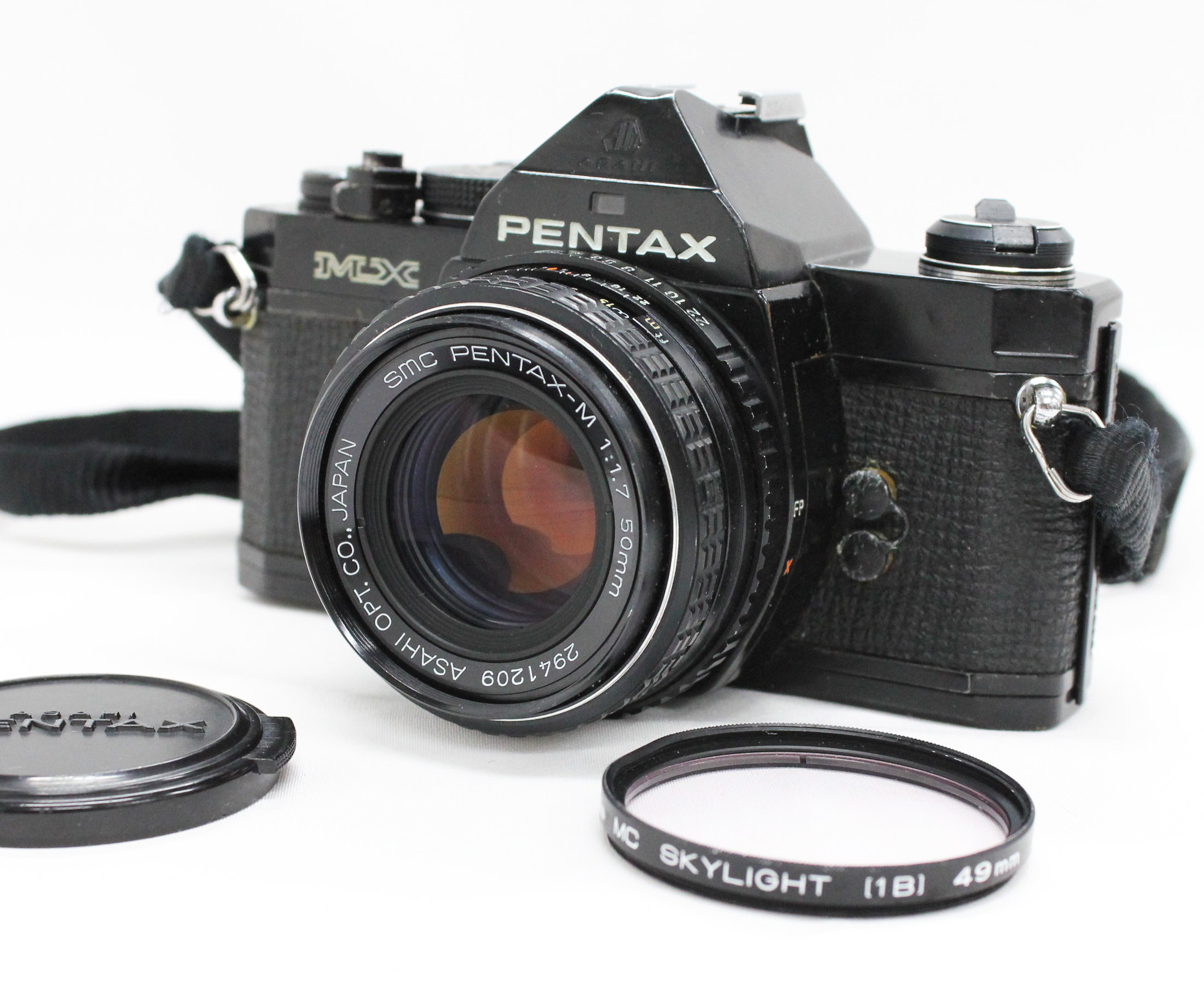 Japan Used Camera Shop | [Excellent++++] Pentax MX SLR 35mm Film Camera Black w/ SMC Pentax-M 50mm F/1.7 from Japan