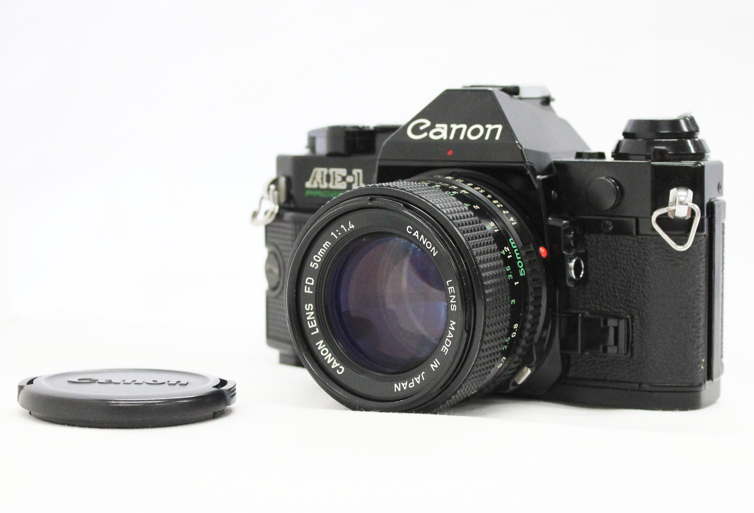 Japan Used Camera Shop | [Excellent++++] Canon AE-1 Program 35mm SLR Film Camera Black with New FD 50mm F/1.4 from Japan 