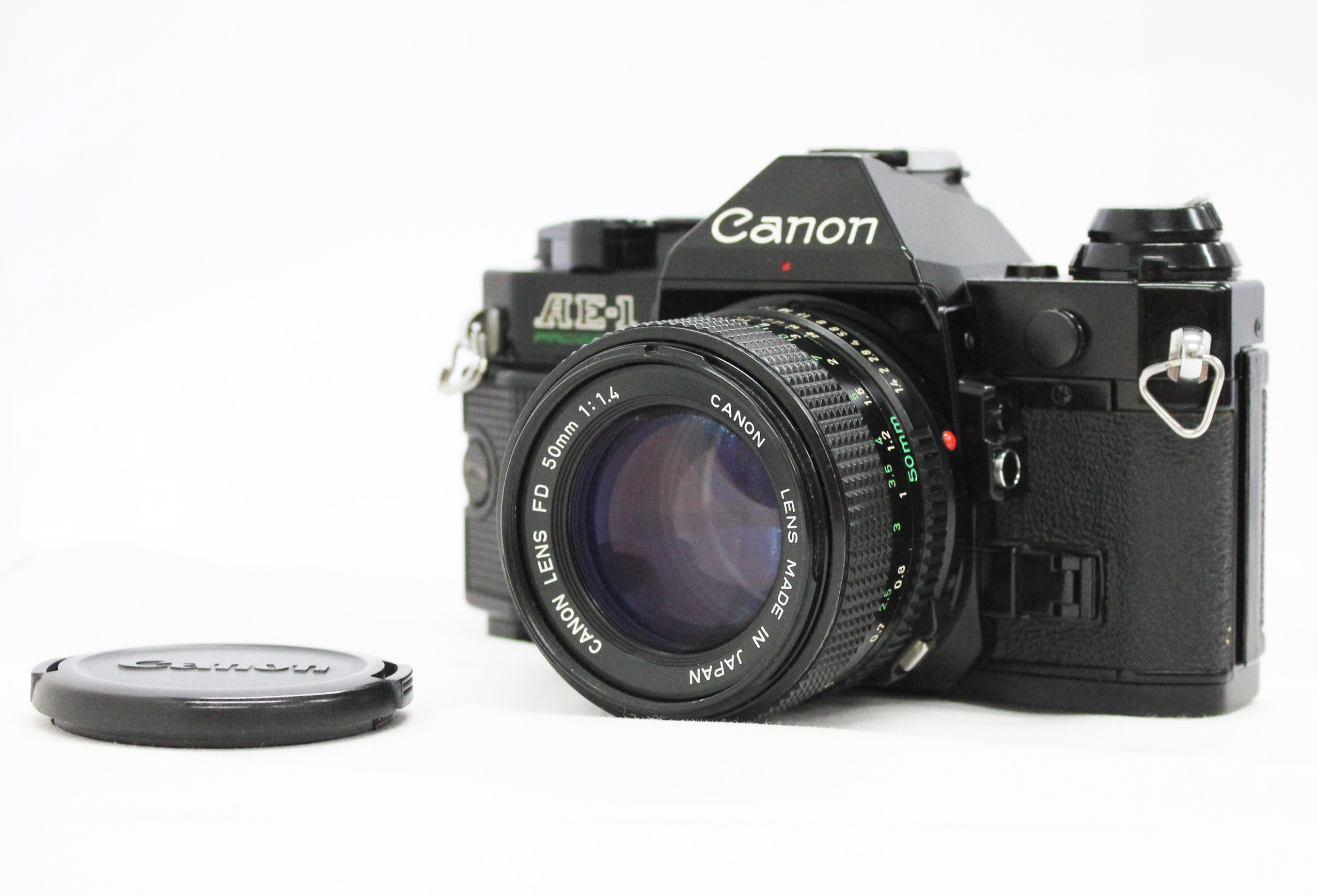 Canon AE-1 35mm SLR Camera Black with FD 50mm F/1.4 S.S.C. Lens