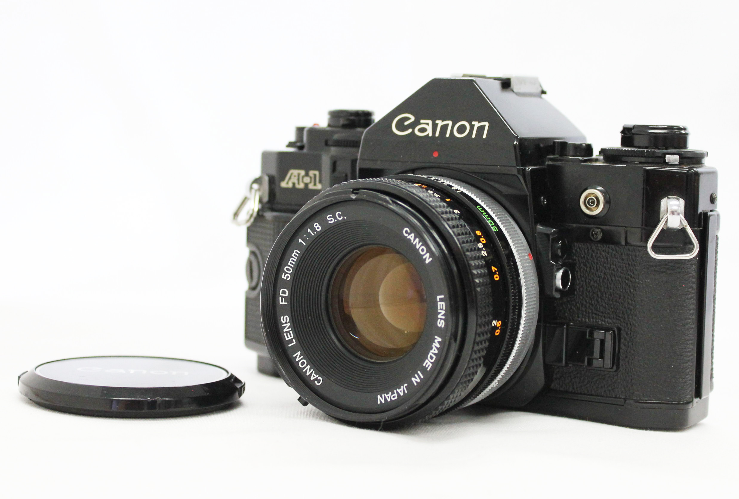 Japan Used Camera Shop | [Exc++++] Canon A-1 35mm SLR Film Camera Black with FD 50mm F/1.8 S.C. from Japan