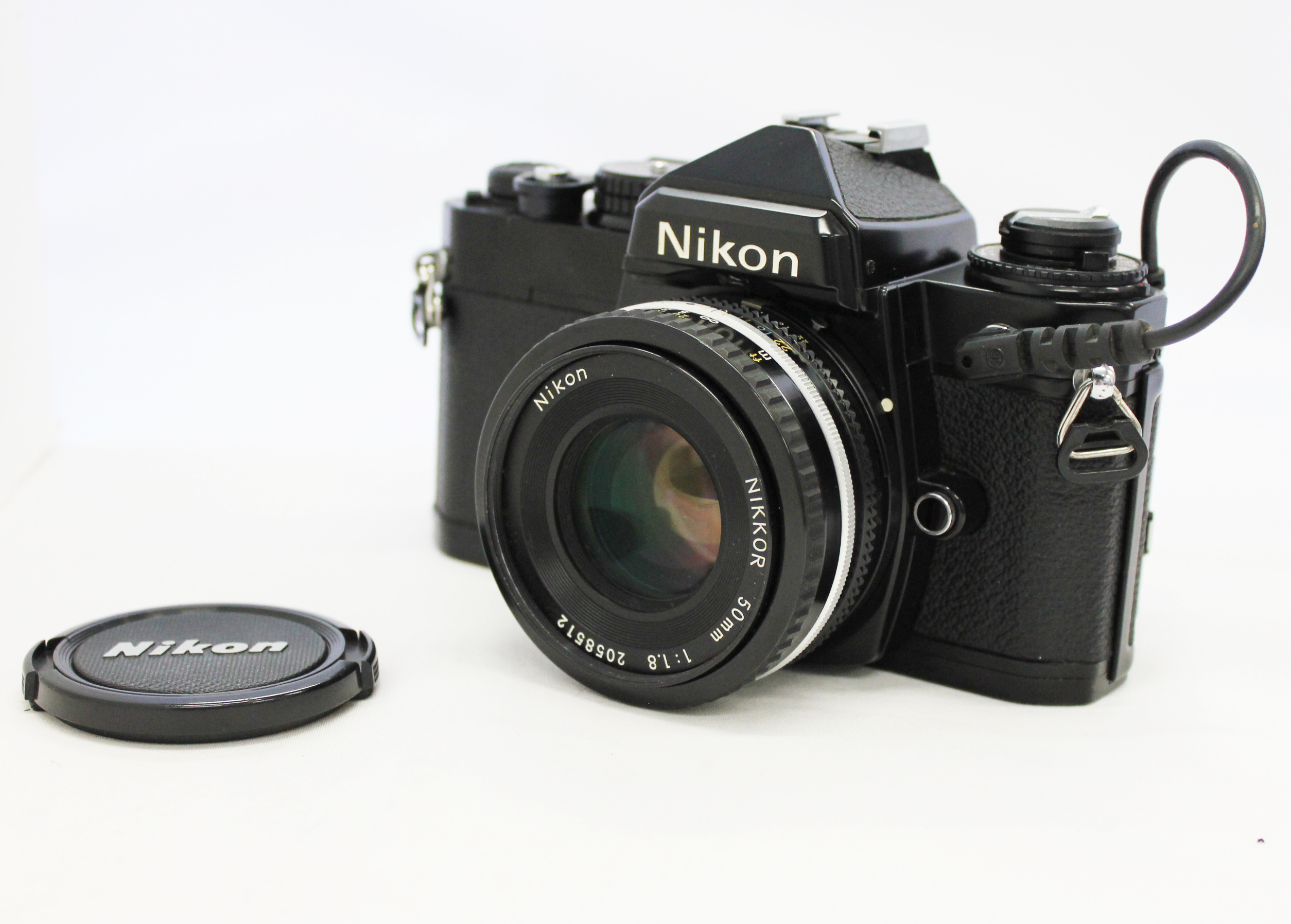 Nikon FE Black 35mm SLR Camera with Ai-s 50mm F/1.8 Lens and MF-12 Data  Back from Japan (C1449) | Big Fish J-Camera (Big Fish J-Shop)