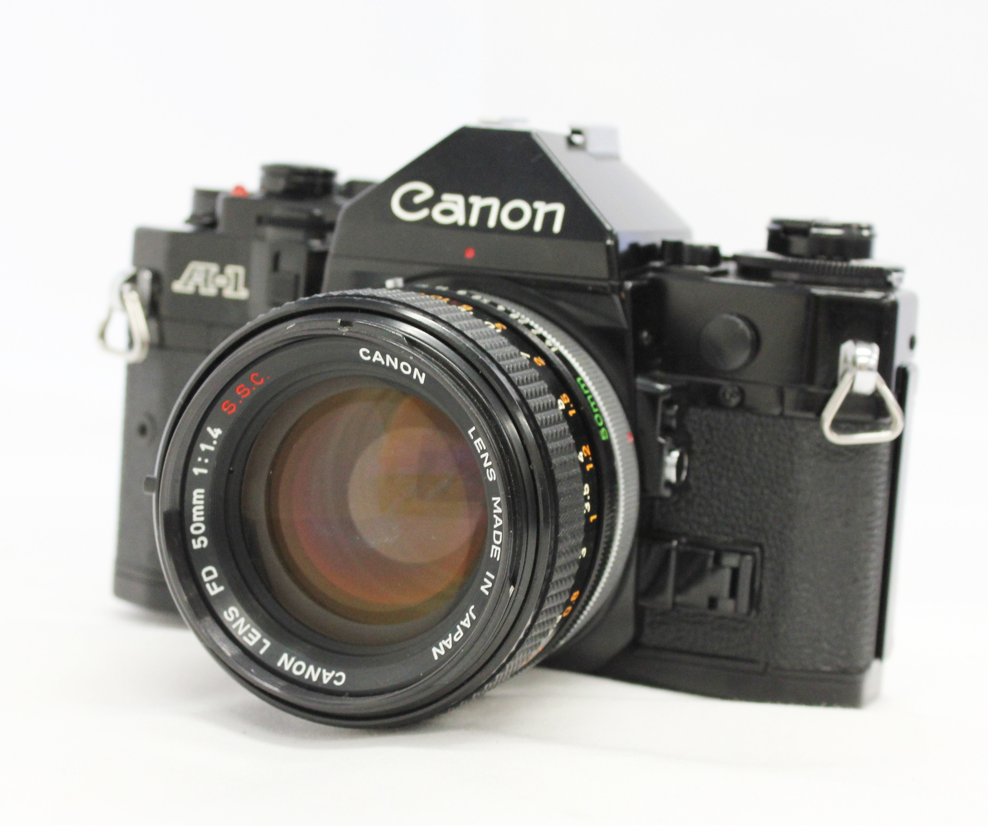 Japan Used Camera Shop | [Excellent+++] Canon A-1 35mm SLR Film Camera with FD 50mm F/1.4 S.S.C. Lens from Japan