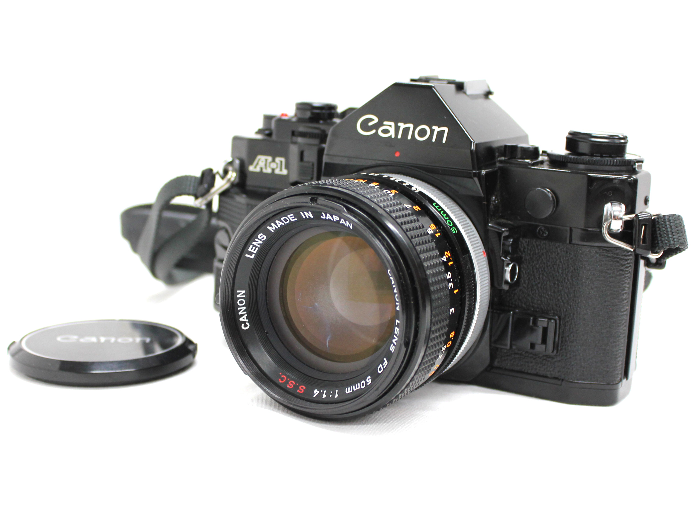 Canon A-1 35mm SLR Film Camera with FD 50mm F/1.4 S.S.C. Lens from Japan  (C1537) | Big Fish J-Camera (Big Fish J-Shop)