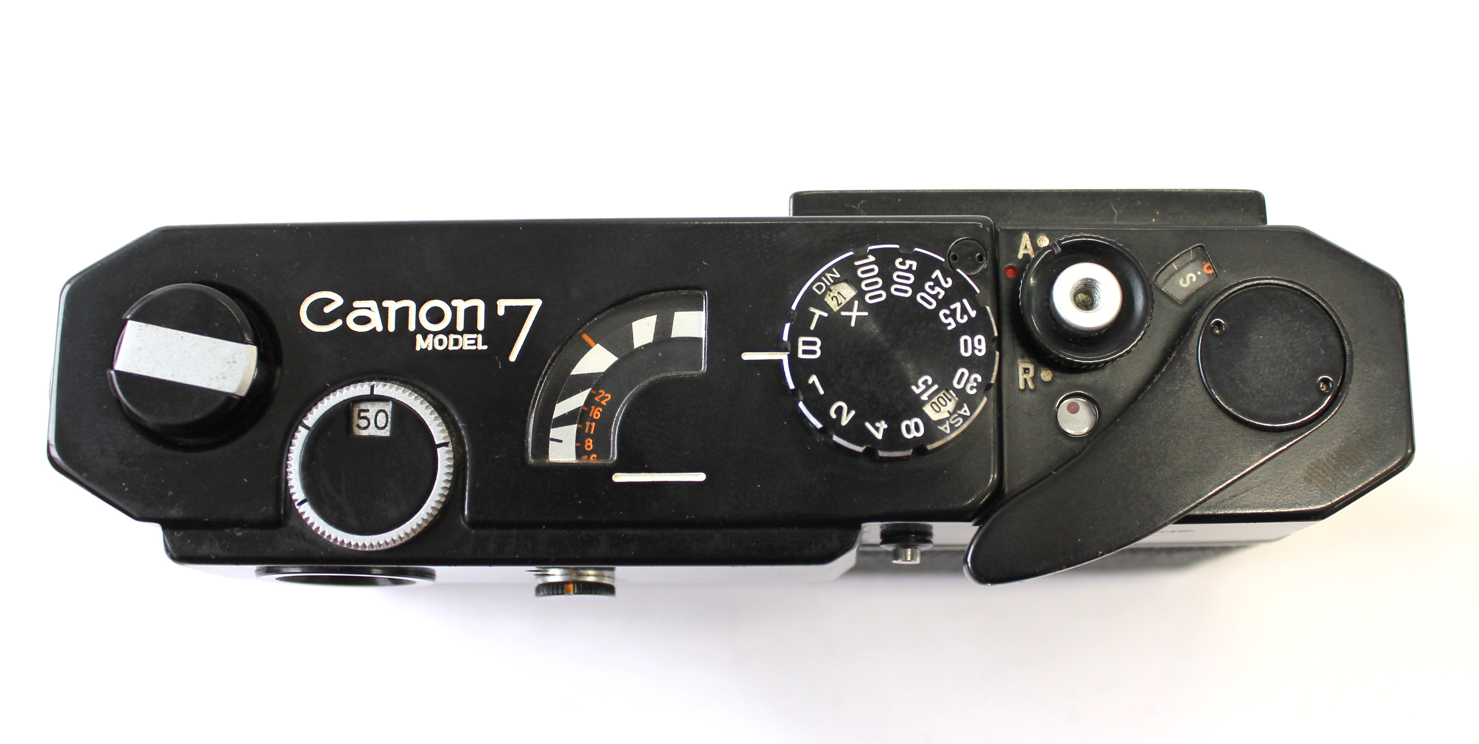 Canon Model 7 Original Black Paint Rangefinder Film Camera from 
