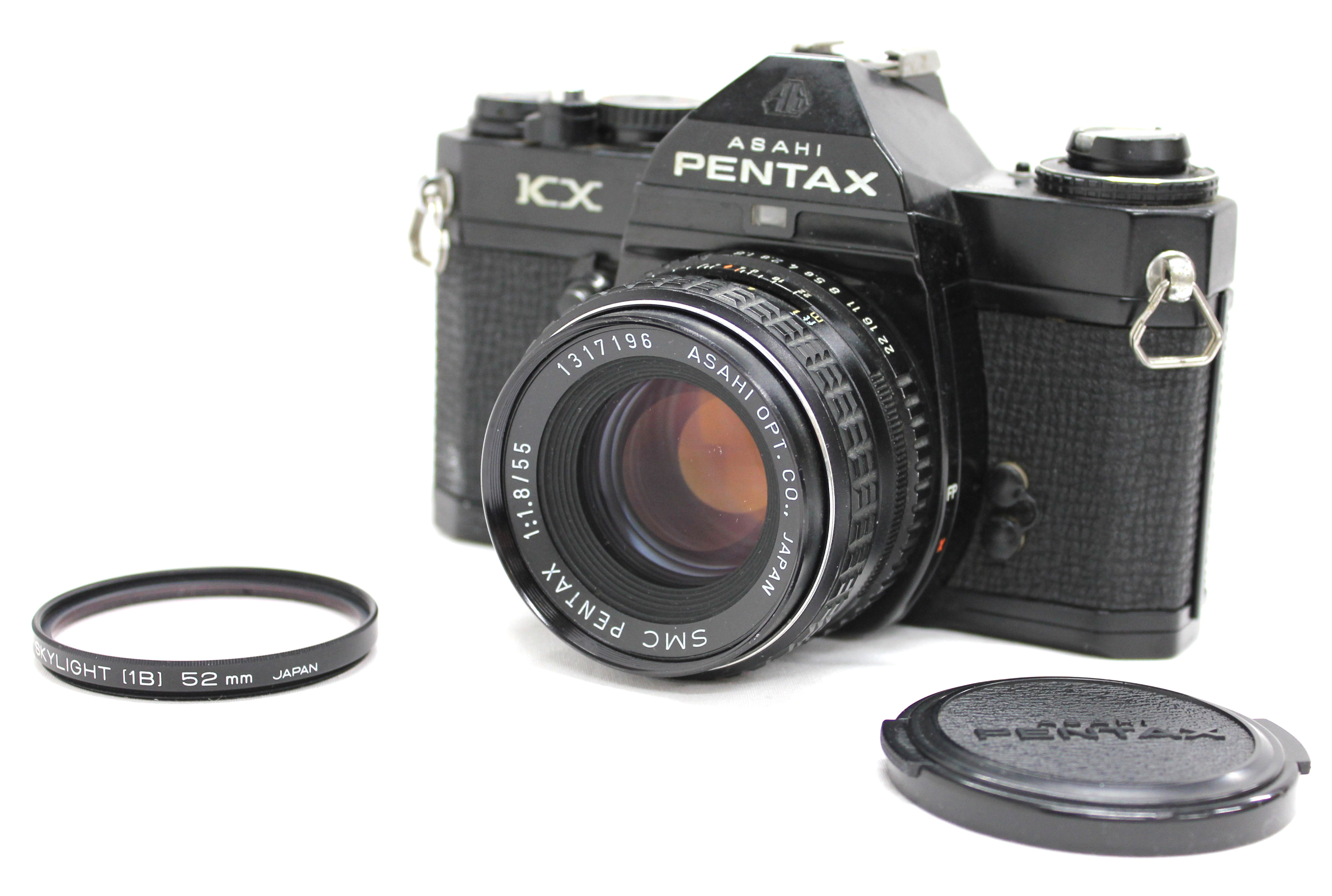 Japan Used Camera Shop | [Excellent+++] Pentax KX Black Camera Body with SMC Pentax 55mm F/1.8 Lens from Japan
