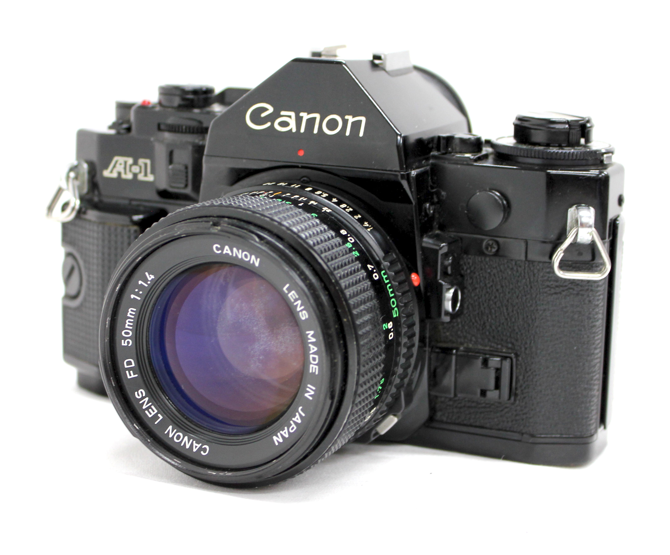 Japan Used Camera Shop | [Excellent++] Canon A-1 35mm SLR Film Camera with Bonus Lens New FD 50mm F/1.4 from Japan