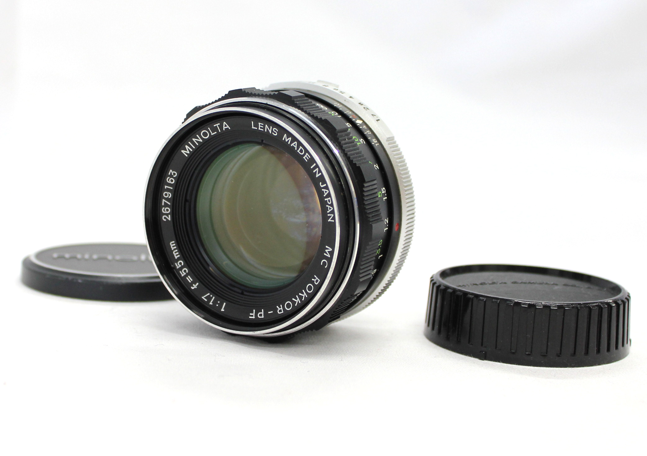 Japan Used Camera Shop | [Excellent+++++] Minolta MC Rokkor-PF 55mm F/1.7 MF Lens from Japan