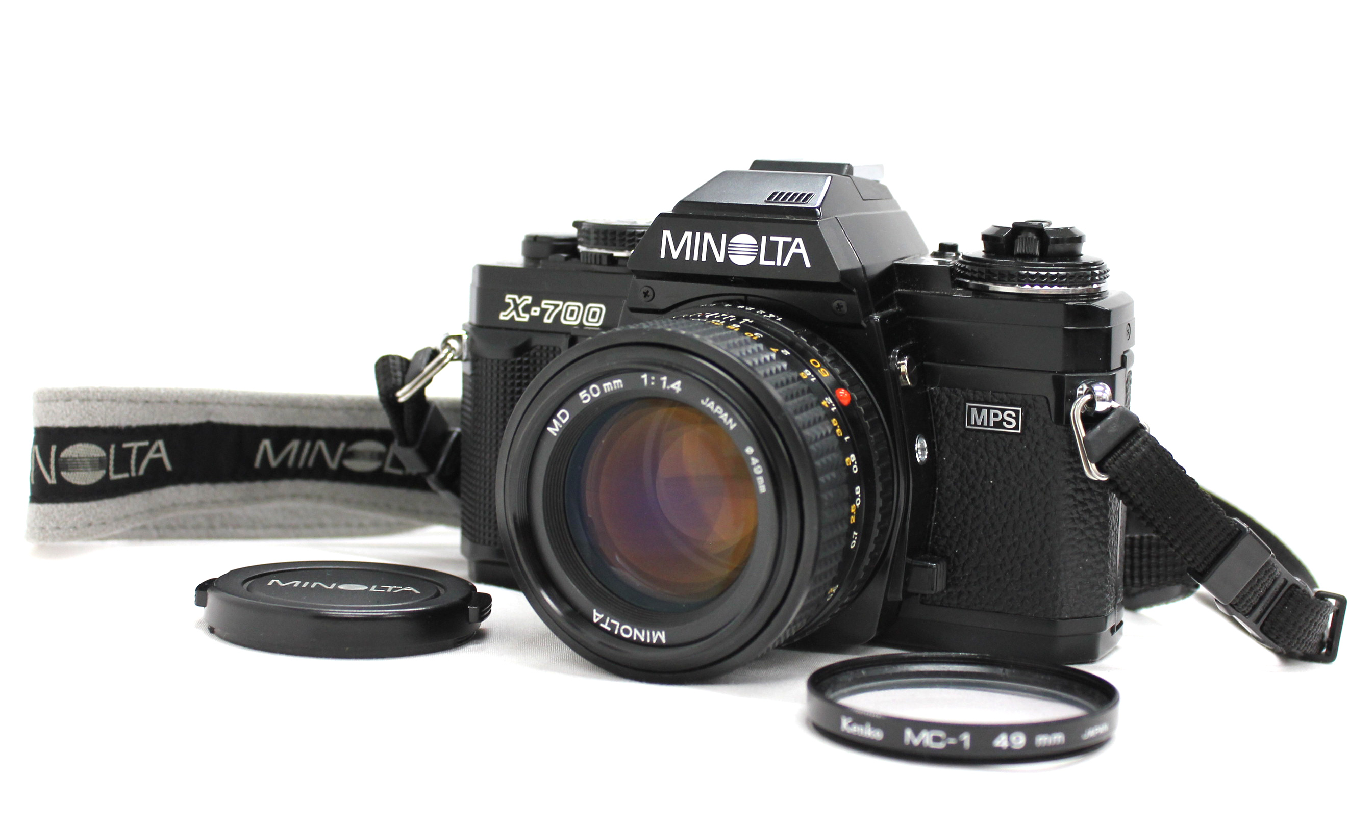 Minolta New X-700 SLR Film Camera with New MD 50mm F/1.4 from