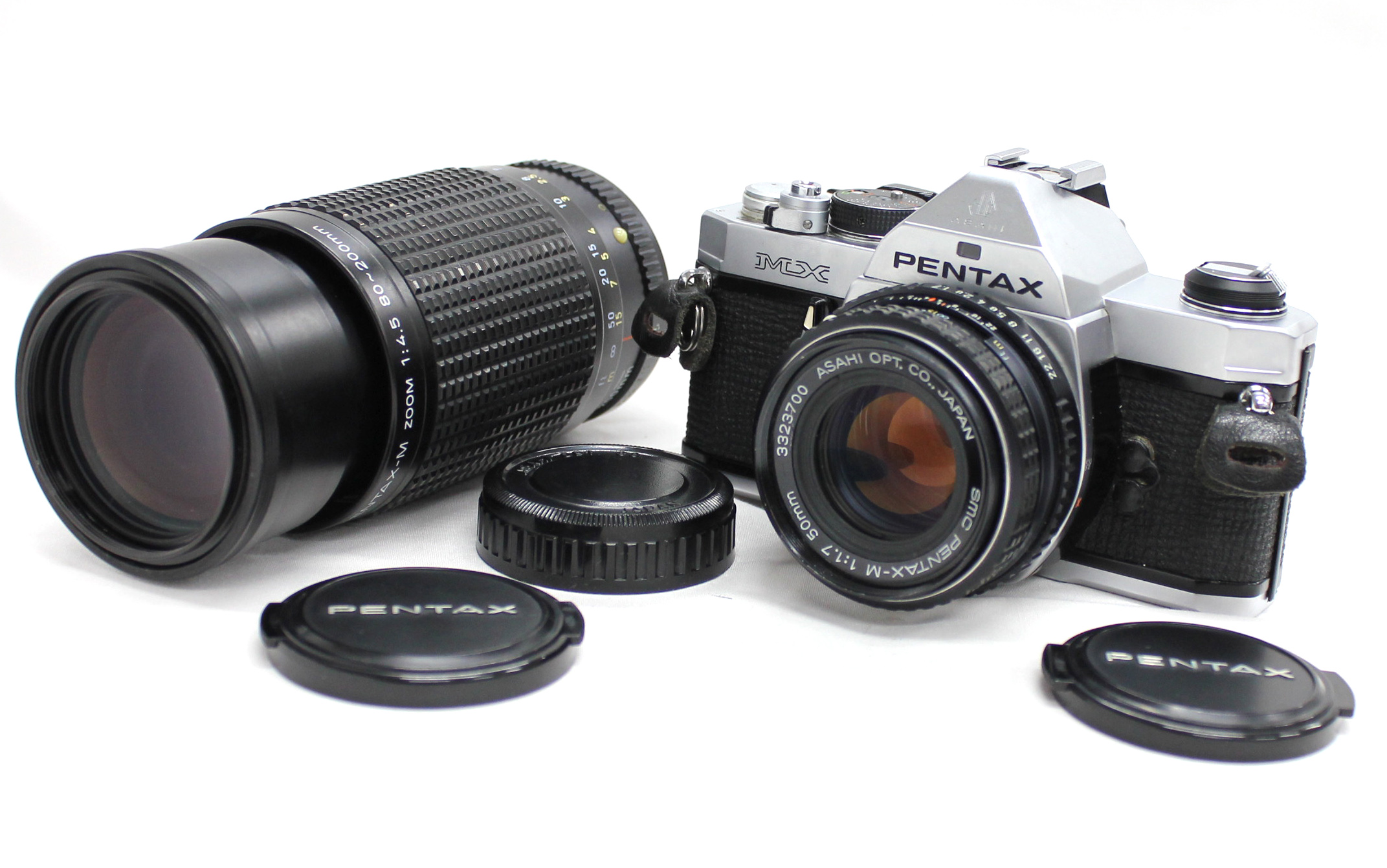 Pentax MX SLR Camera with smc Pentax-M 50mm F/1.7, Zoom Double