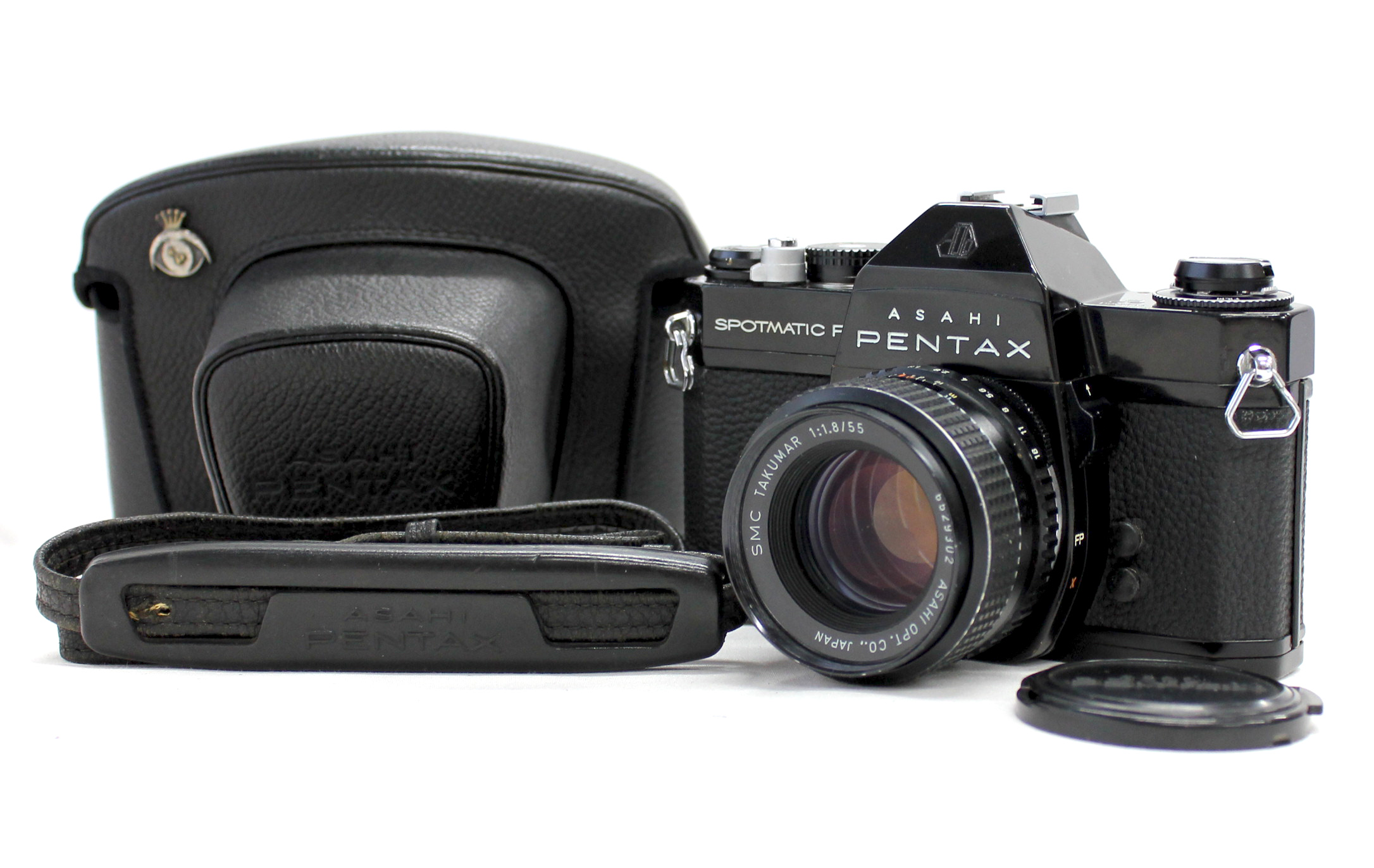 Asahi Pentax Spotmatic F SPF Black SLR Camera w/ SMC Takumar 55mm F/1.8 Lens from Japan (C1614) | Big Fish J-Camera (Big Fish J-Shop)