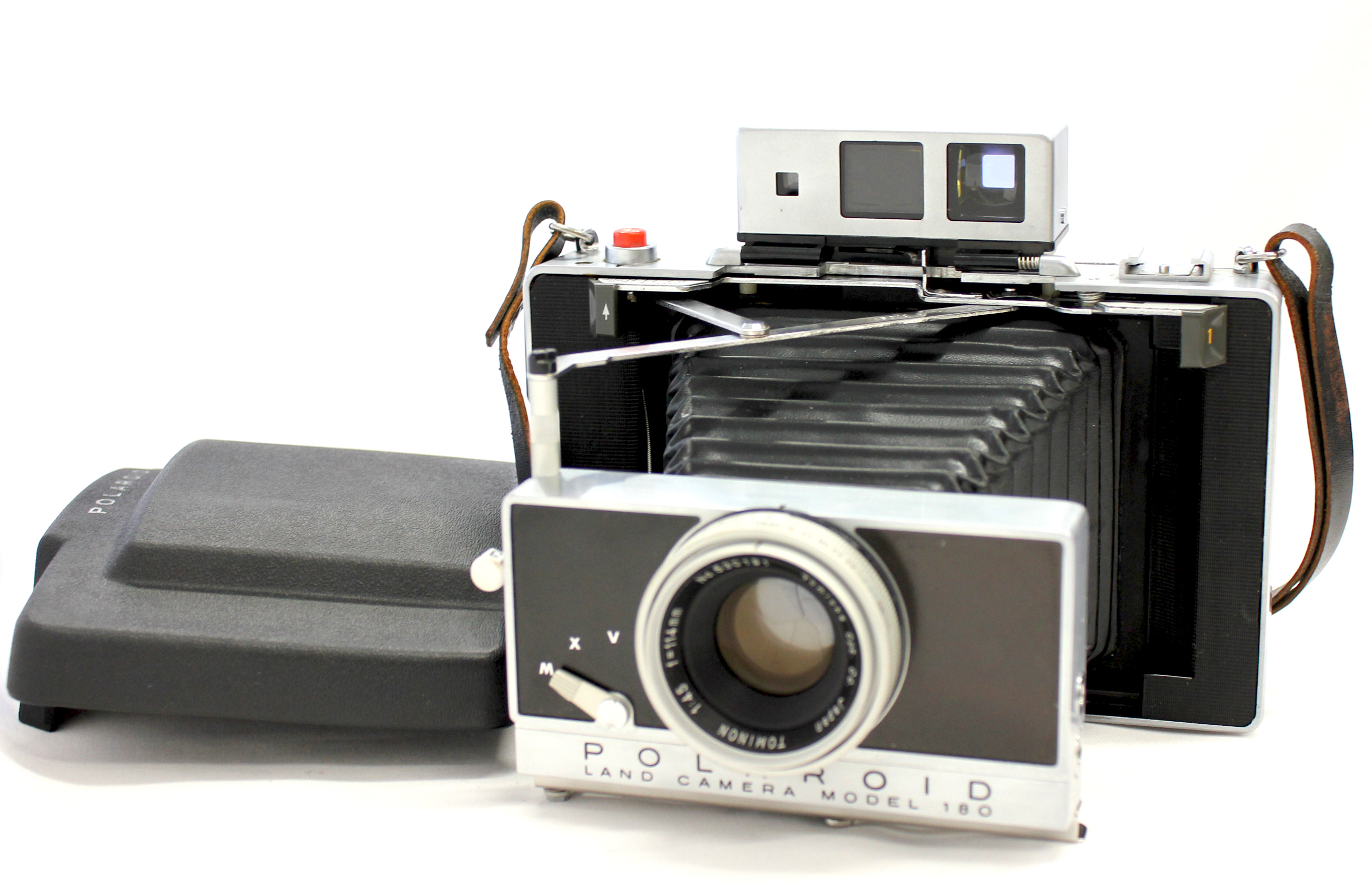  Polaroid Land Camera Model 180 Instant Film Camera w/ Tominon 114mm F/4.5 from Japan Photo 0