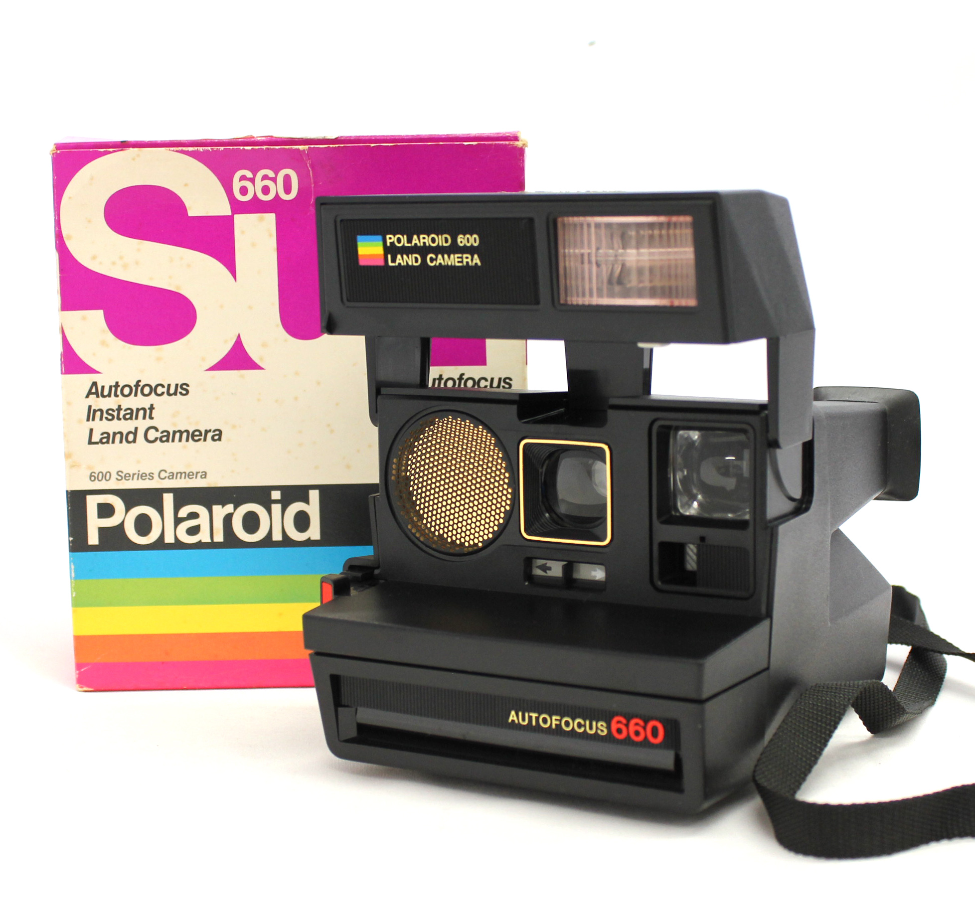  Polaroid Sun 660 AF Autofocus Instant Land Camera in Box from Japan Photo 0