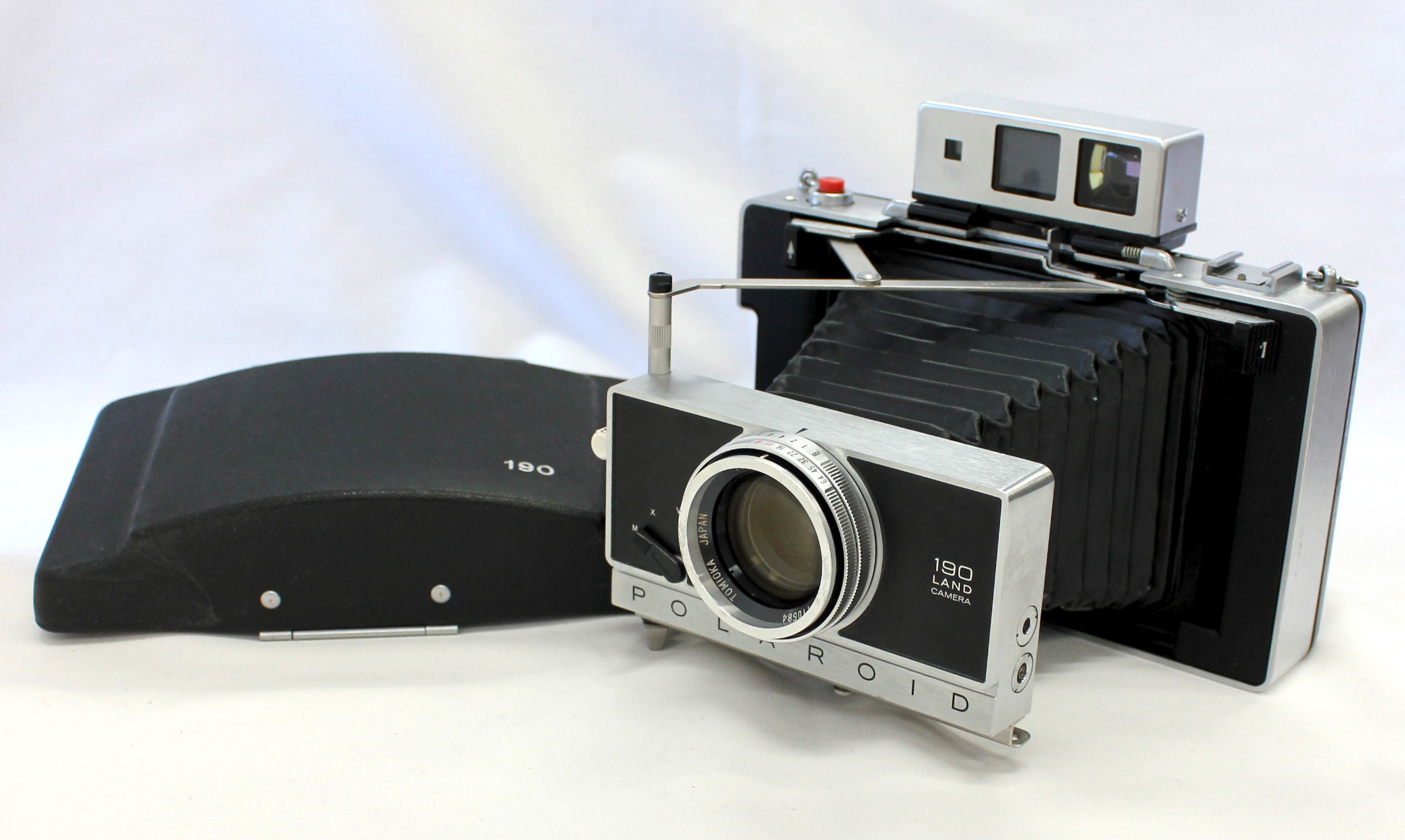  Polaroid Land Camera Model 190 Instant Film Camera w/ Tominon 114mm F/3.8 from Japan Photo 0