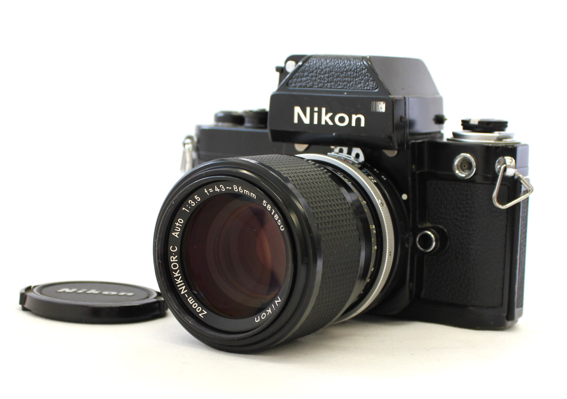 Nikon F2 Photomic Black with Zoom Nikkor C 43-86mm F3.5 Ai Converted Lens  from Japan (C1700) | Big Fish J-Camera (Big Fish J-Shop)