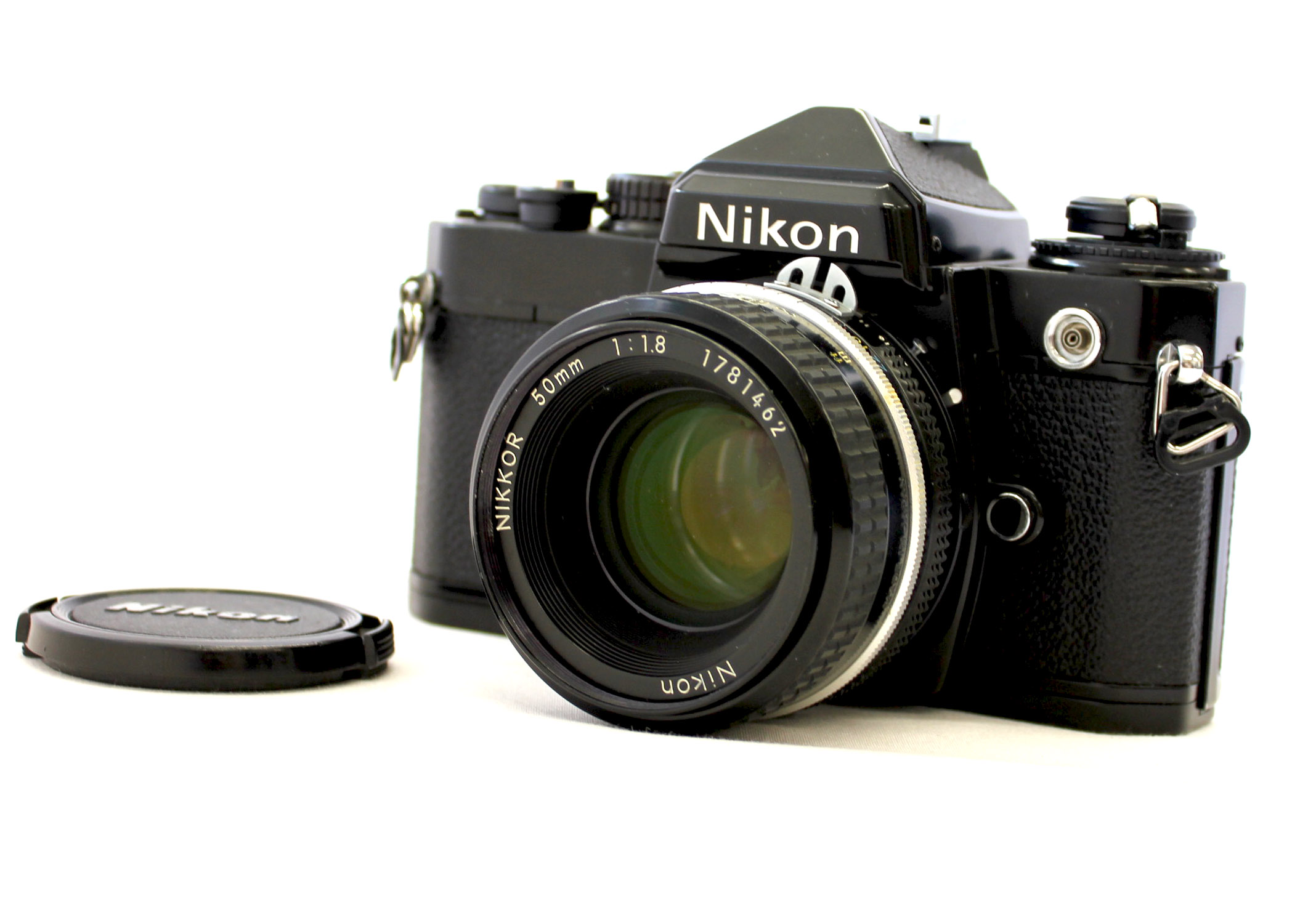 Japan Used Camera Shop | [Exc++++] NIkon FE Black 35mm SLR Camera  with Ai Nikkor 50mm F/1.8 Lens from Japan