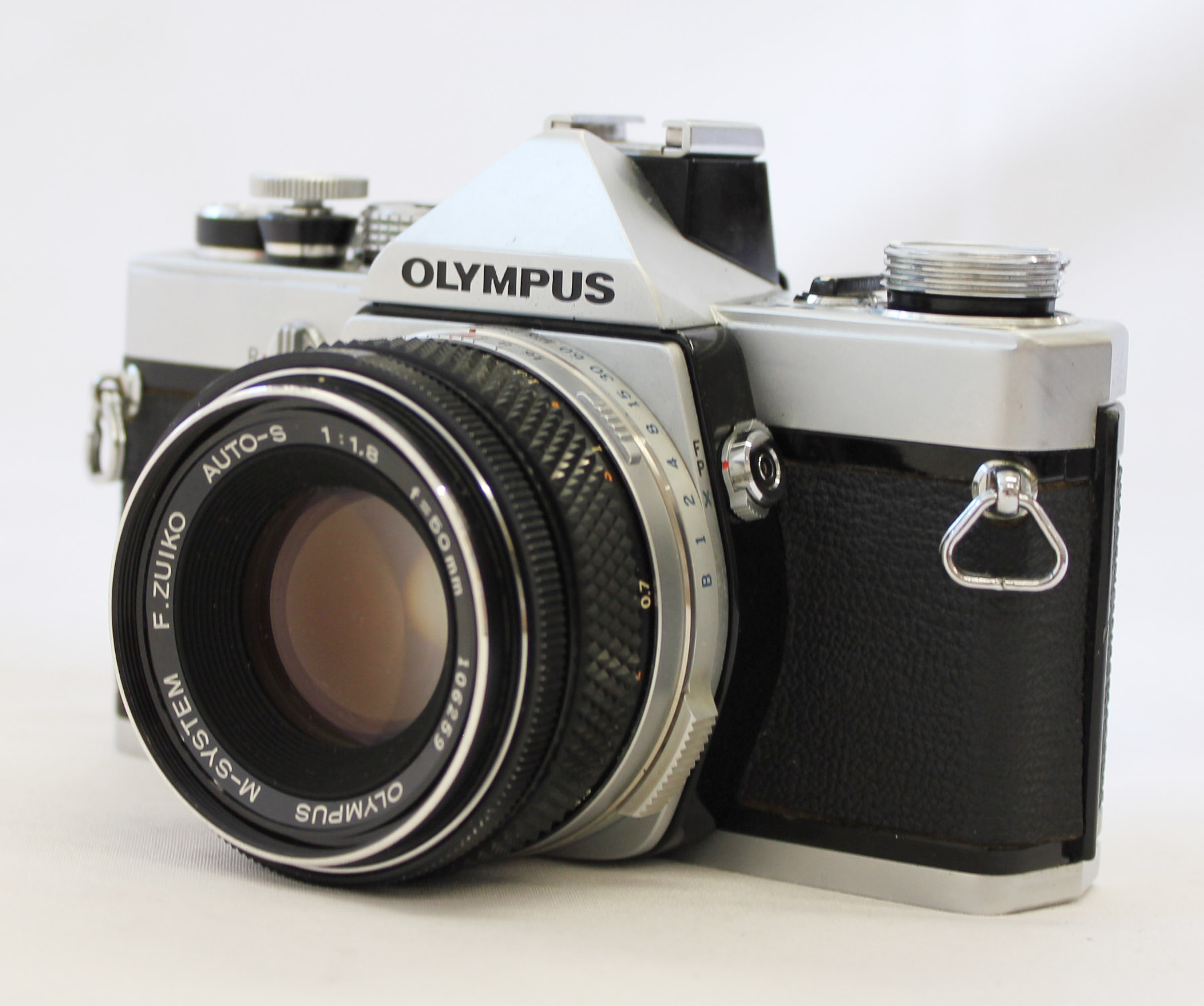 ★ 希少 OLYMPUS M-1 (革ケース付) ★M-SYSTEM 50mm-巻き上げノブネジ3本