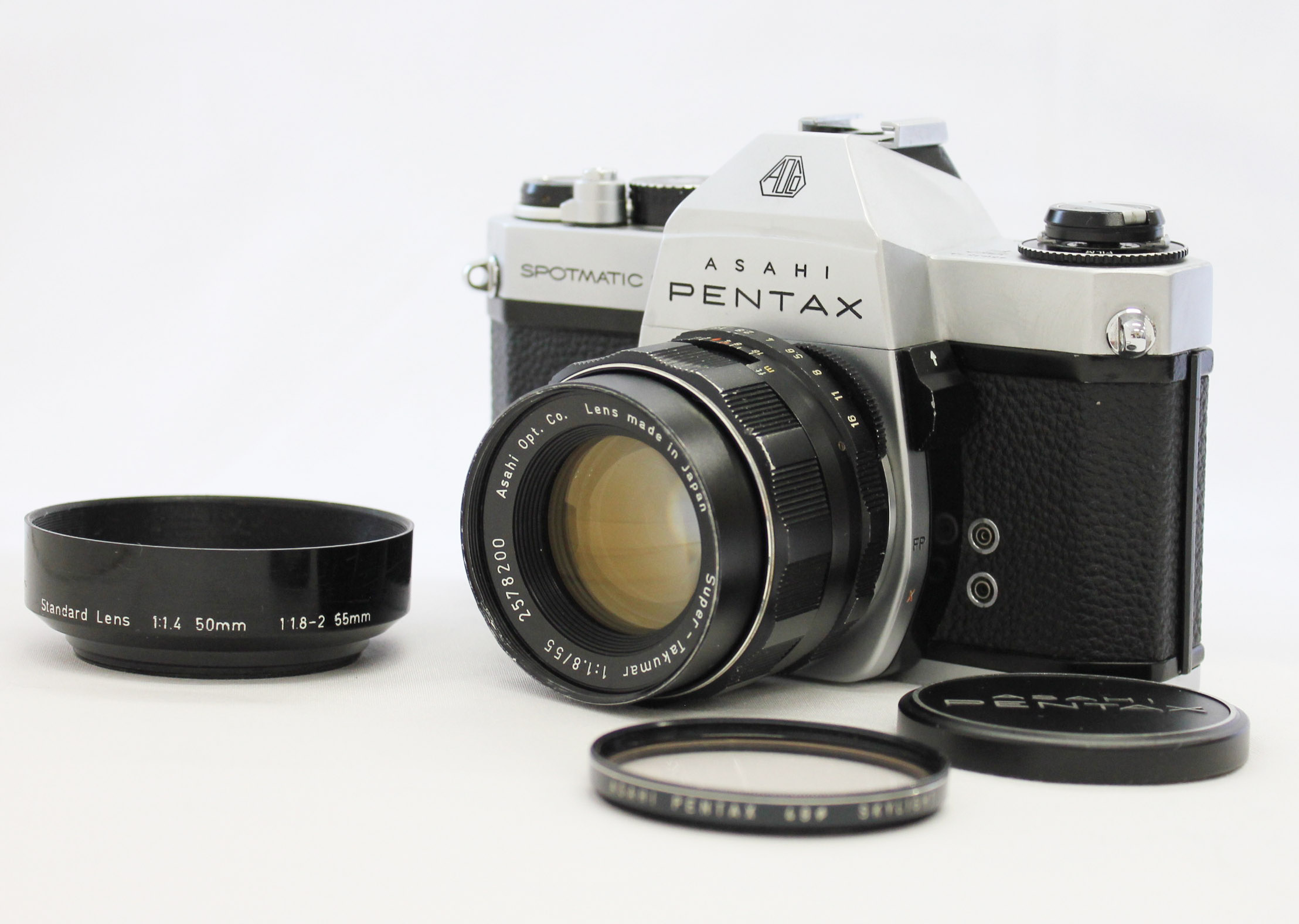 Asahi Pentax Spotmatic F SPF Camera w/ Super Takumar 55mm F/1.8