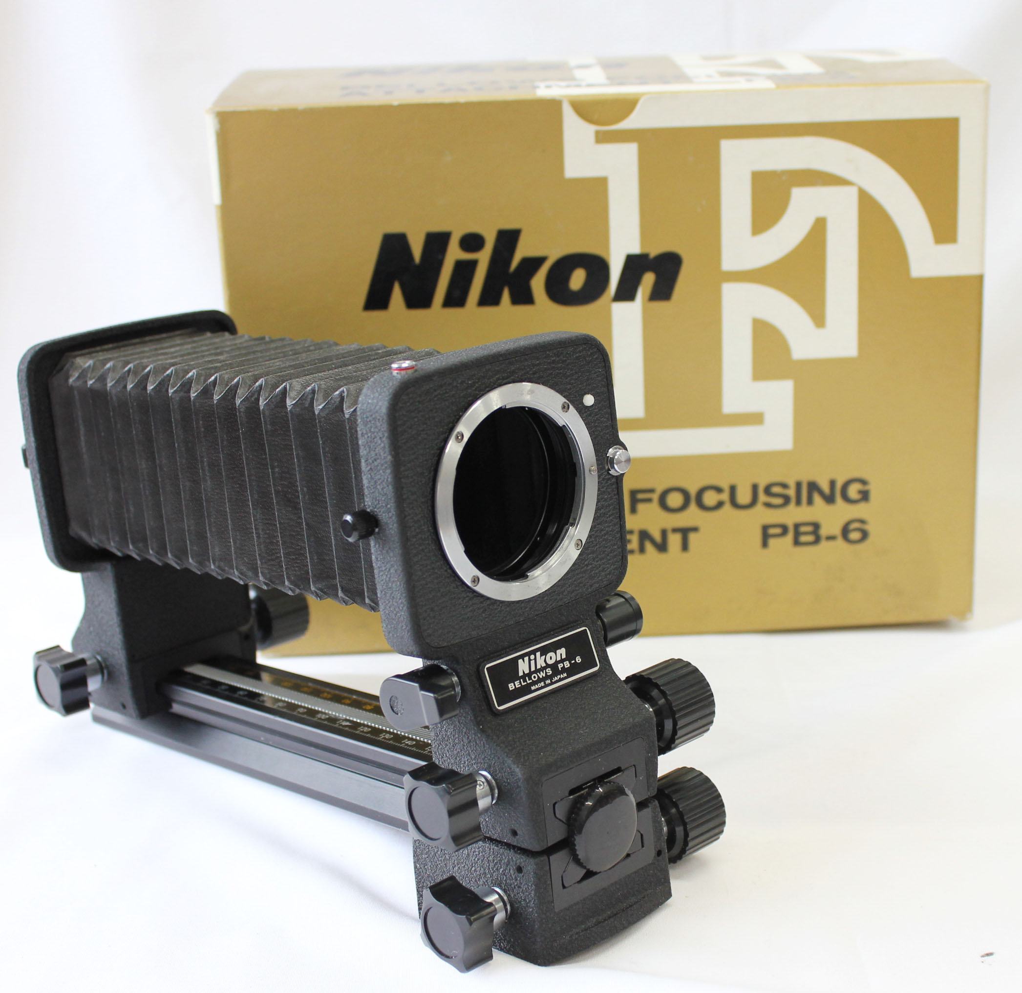 Nikon Bellows Focusing Attachment PB-6 in Box from Japan (C1730