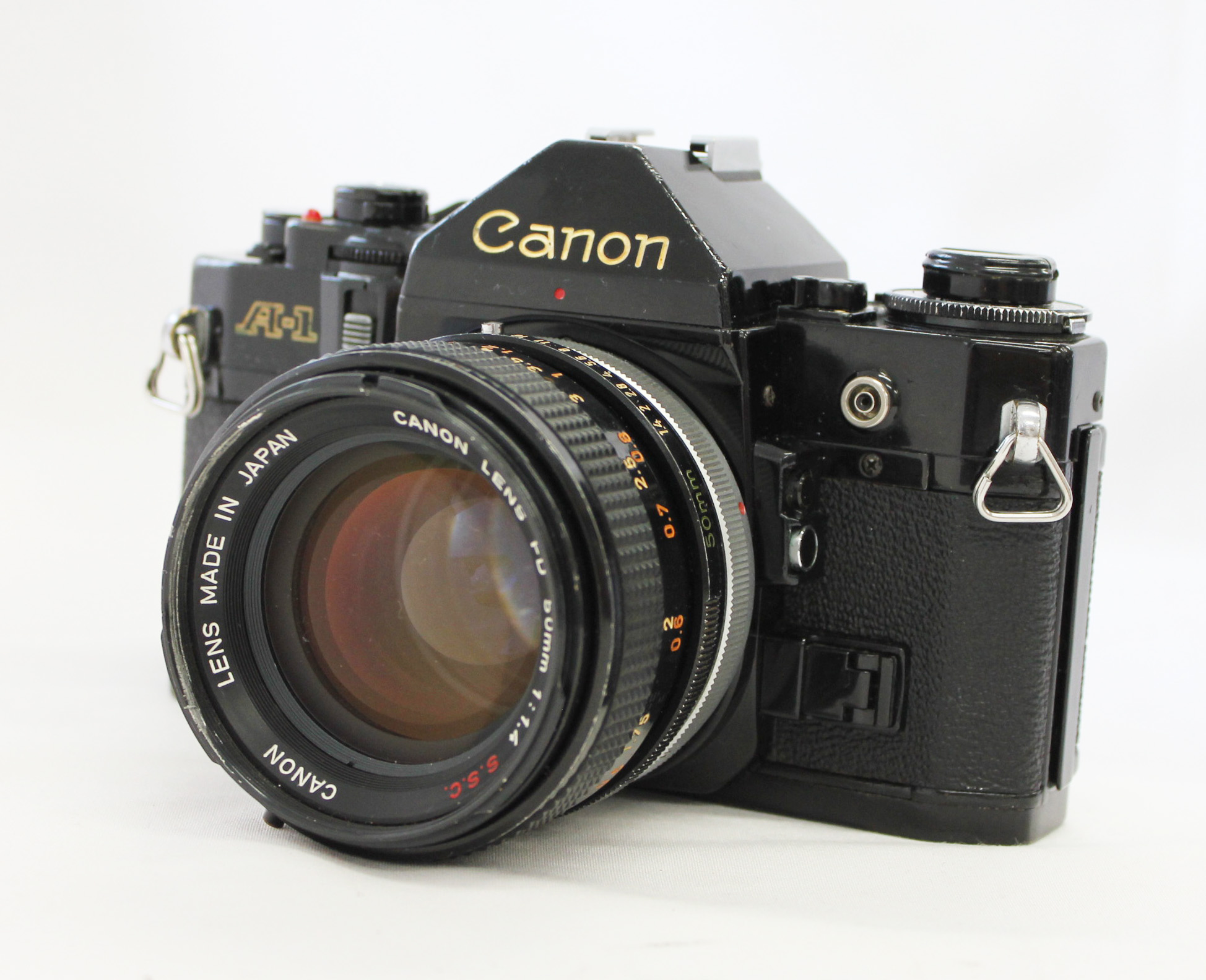 Japan Used Camera Shop | [Excellent+++] Canon A-1 35mm SLR Film Camera with FD 50mm F/1.4 S.S.C. Lens from Japan