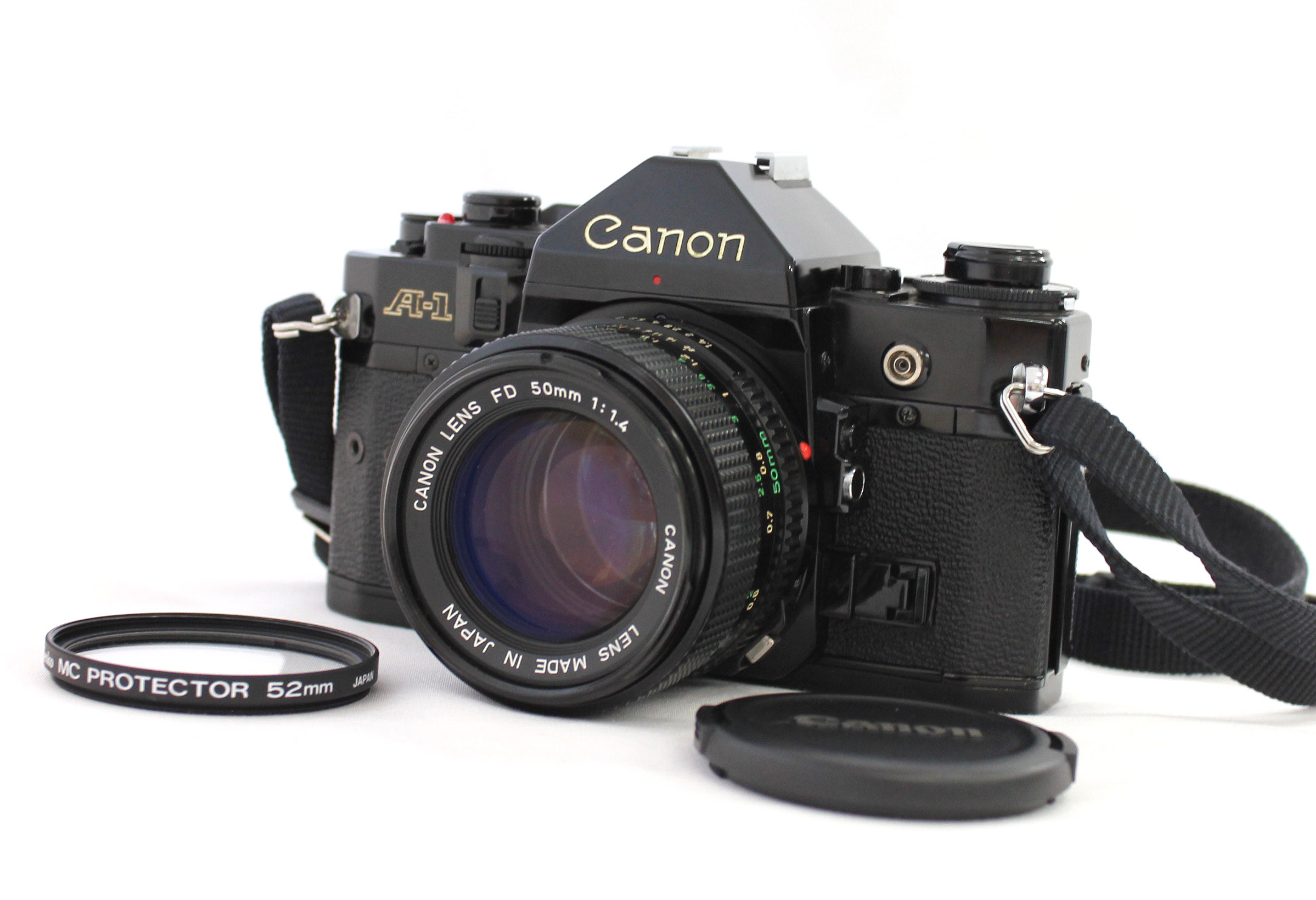 Japan Used Camera Shop | [Excellent+++++] Canon A-1 35mm SLR Film Camera with New FD NFD 50mm F/1.4 Lens from Japan