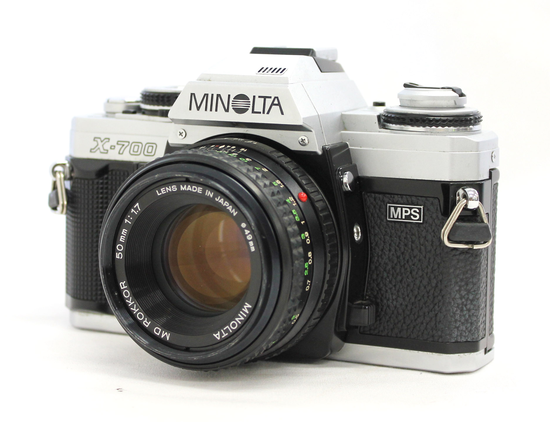 Minolta X-700 MPS Silver 35mm SLR Film Camera with MD 50mm F/1.7 from
