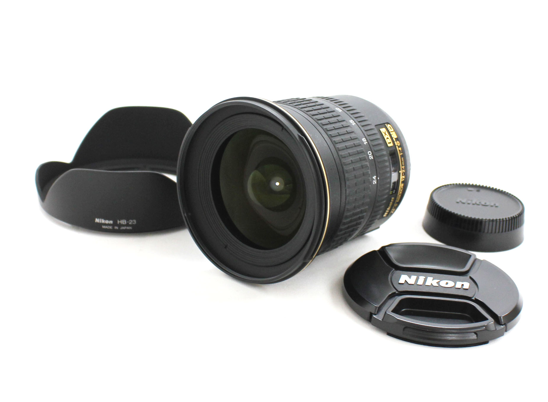 [Near Mint] Nikon AF-S Nikkor 12-24mm F/4 G ED DX SWM IF Aspherical Lens with HB-23 Lens Hood from Japan