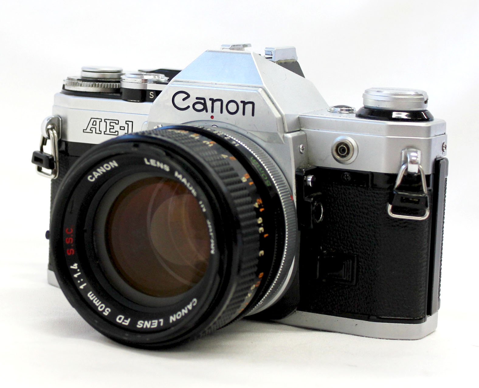 Japan Used Camera Shop | [Excellent++] Canon AE-1 35mm SLR Camera with FD 50mm F/1.4 S.S.C. Lens from Japan