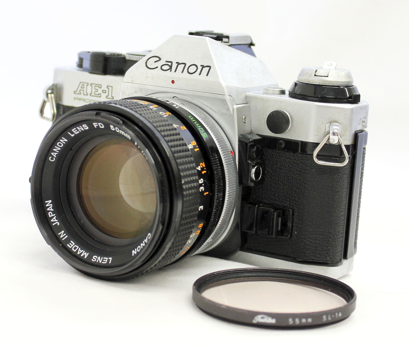 Canon AE-1 Program 35mm SLR Film Camera with FD 50mm F/1.4