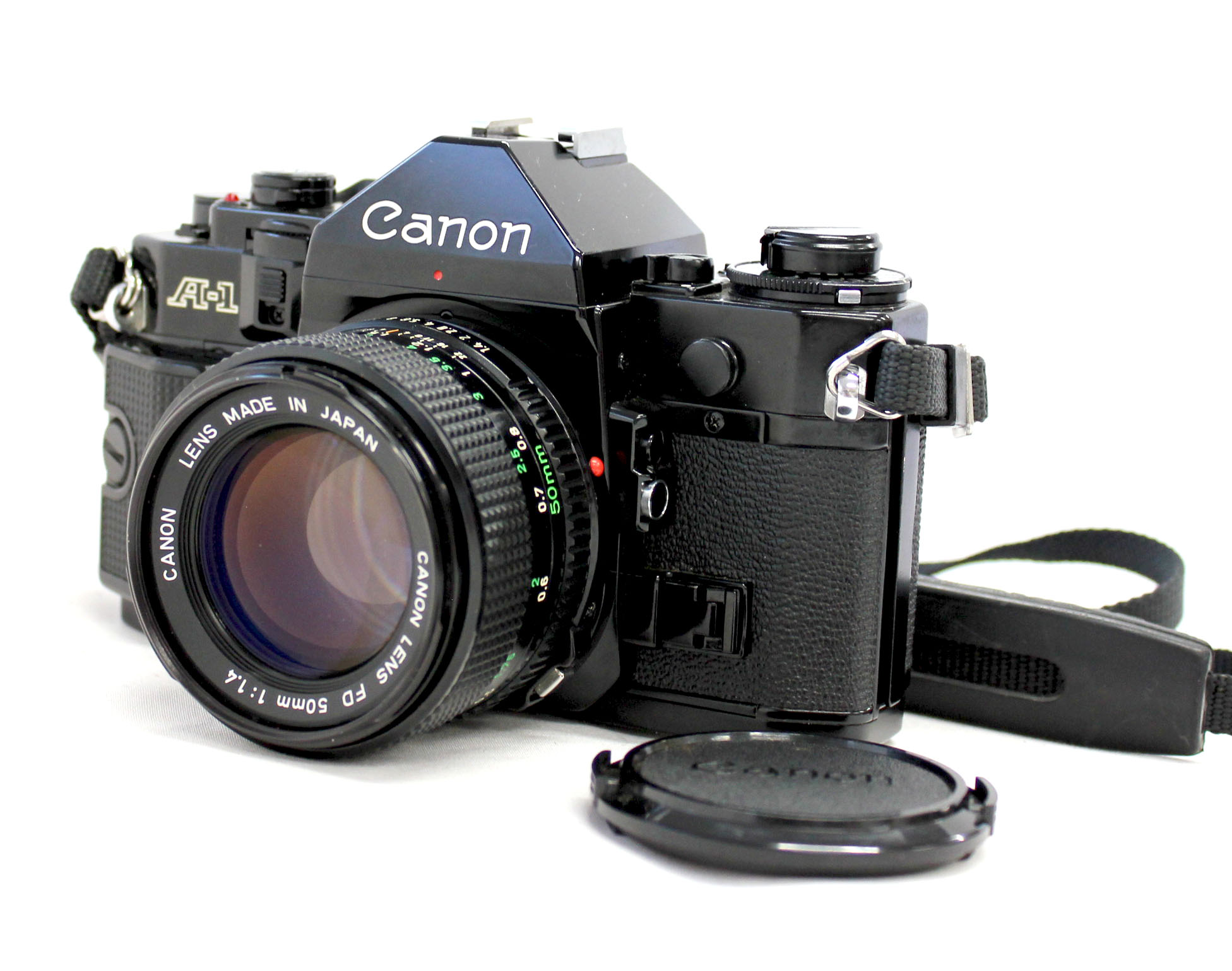 Japan Used Camera Shop | Canon A-1 35mm SLR Film Camera with New FD NFD 50mm F/1.4 Lens from Japan