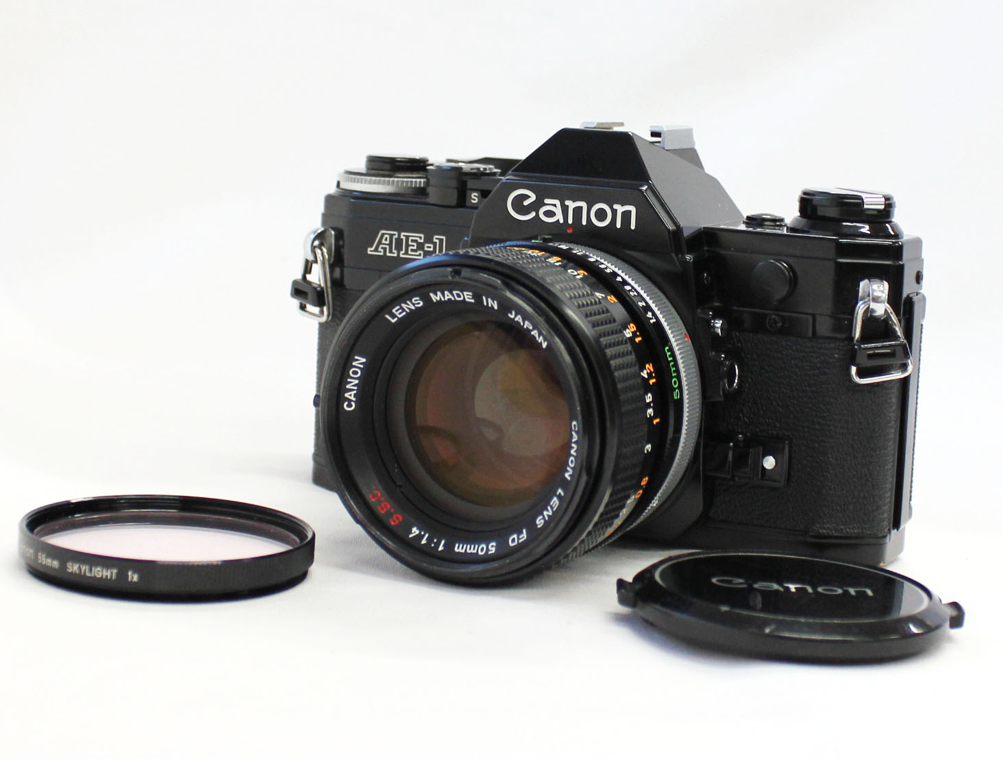 Japan Used Camera Shop | [Excellent+++] Canon AE-1 35mm SLR Camera with FD 50mm F/1.4 S.S.C. Lens from Japan