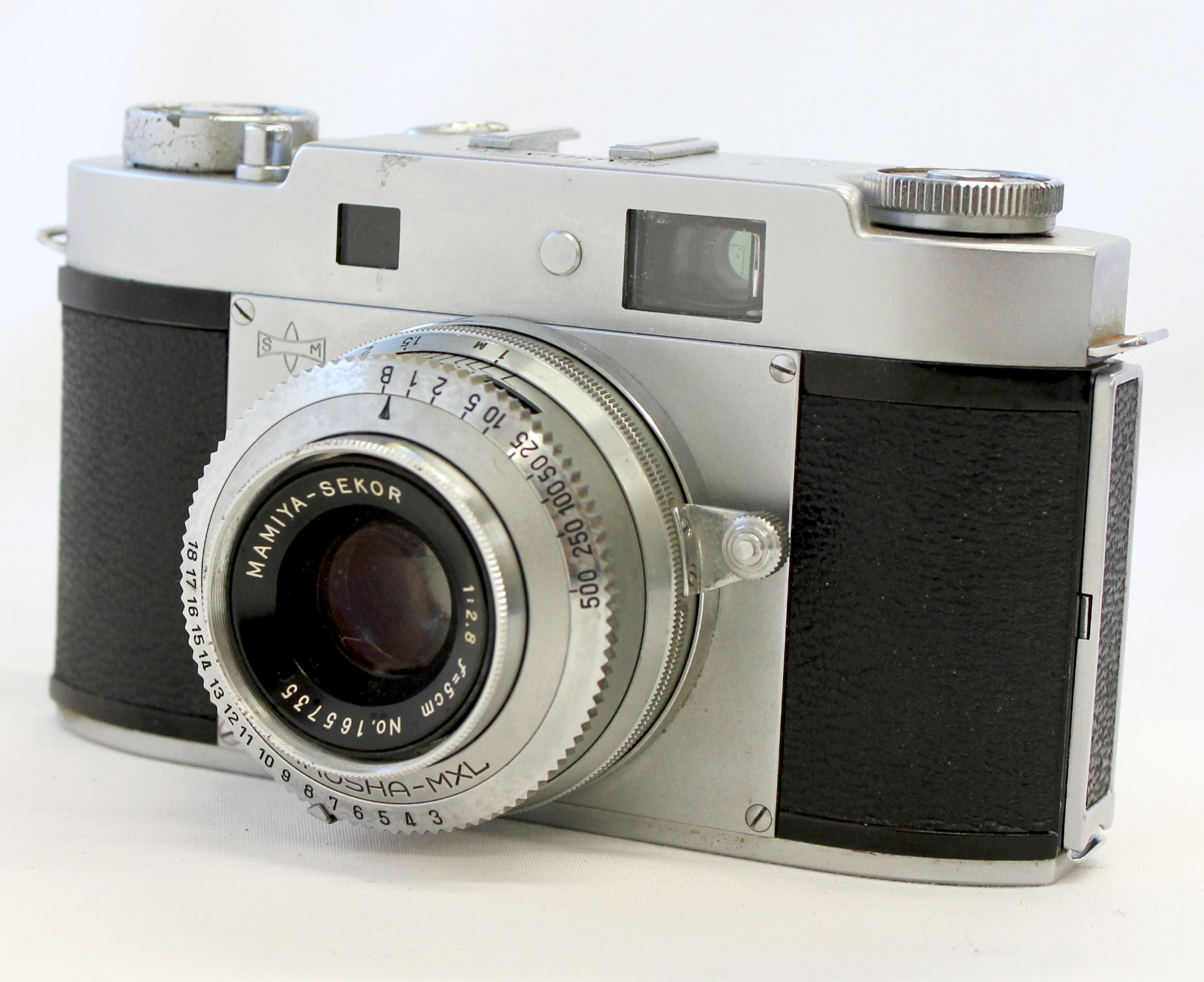 Mamiya 35 III Vintage Rangefinder 35mm Film Camera with Mamiya-Sekor 5cm 50mm F2.8 Lens from Japan