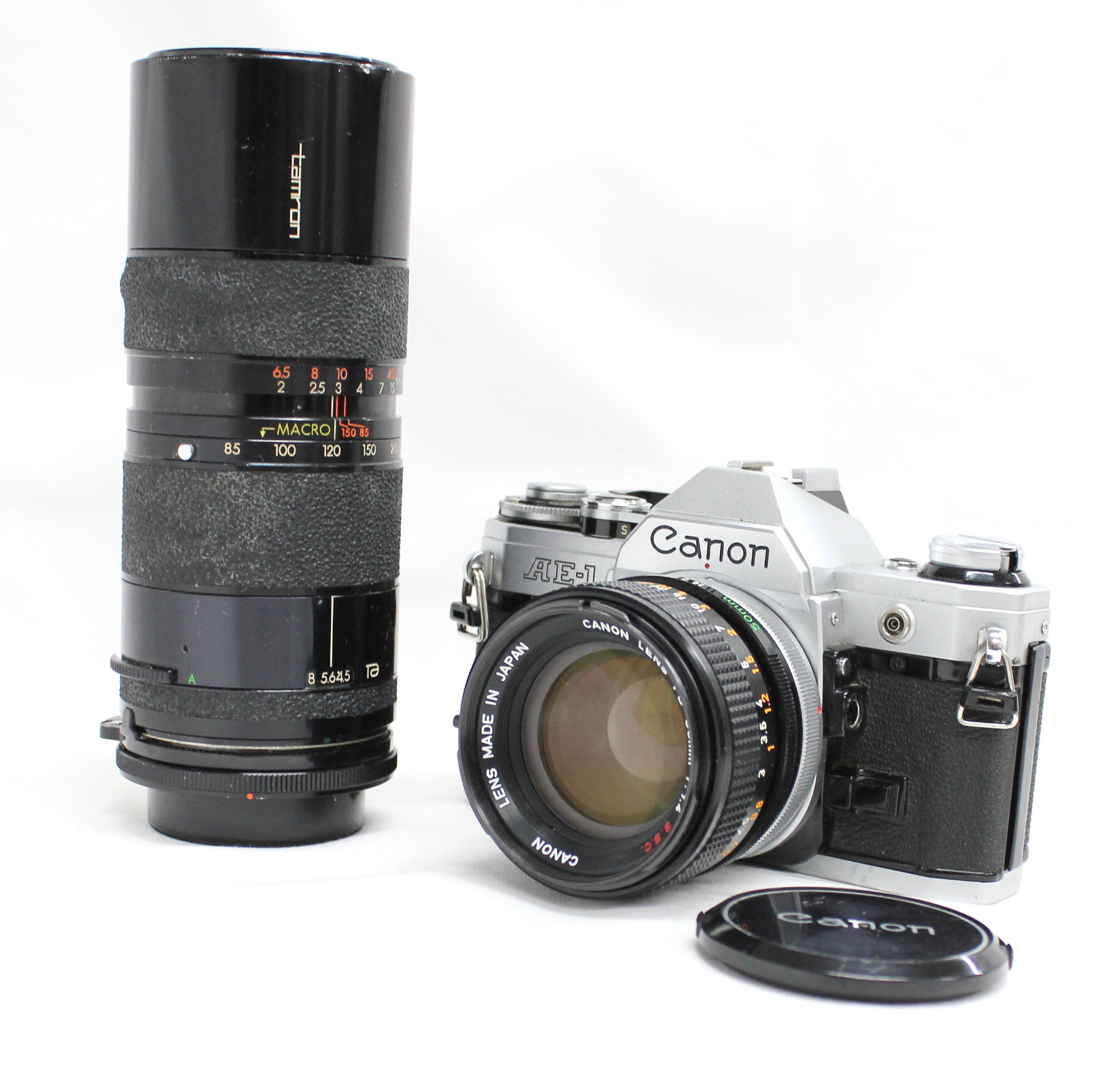 Canon AE-1 Camera with FD 50mm F/1.4 S.S.C. & Bonus Zoom Lens from