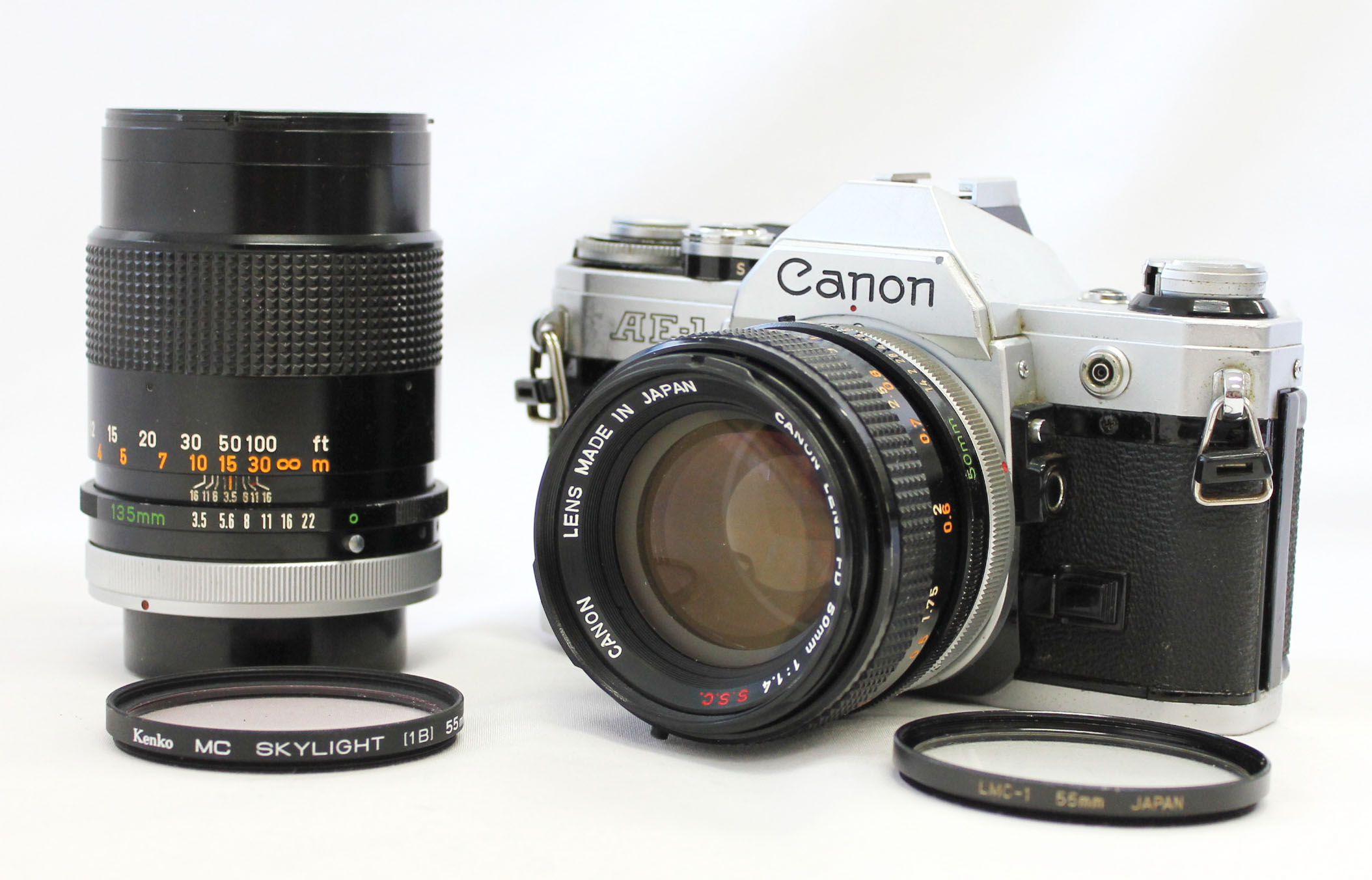 Canon Ae 1 35mm Slr Camera With Fd 50mm F 1 4 S S C 135mm F 3 5 S C Lens From Japan C03 Big Fish J Camera Big Fish J Shop