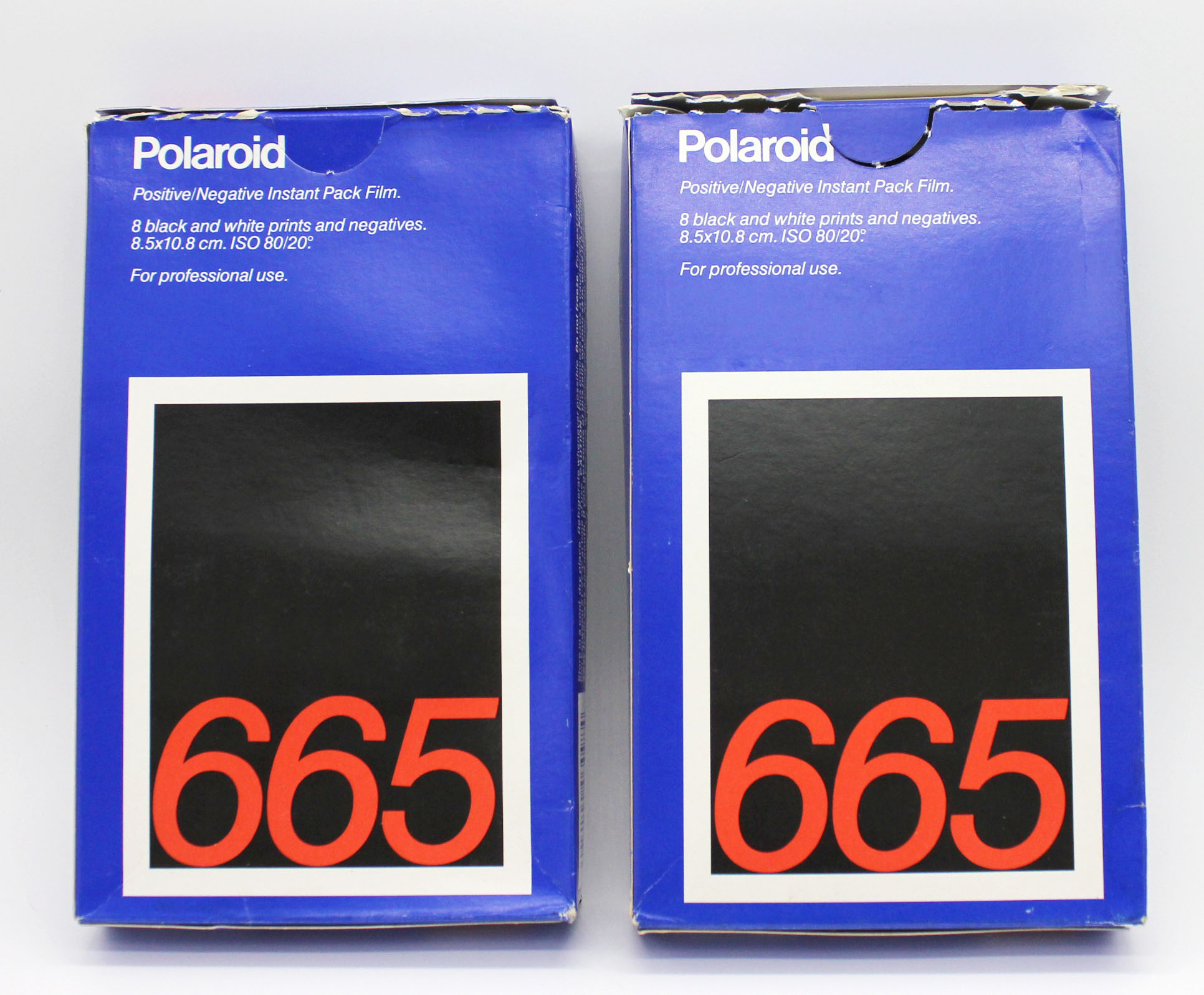  Polaroid 665 Positive / Negative Instant Pack Film (2 Packs) Expired 11/1992 from Japan Photo 1